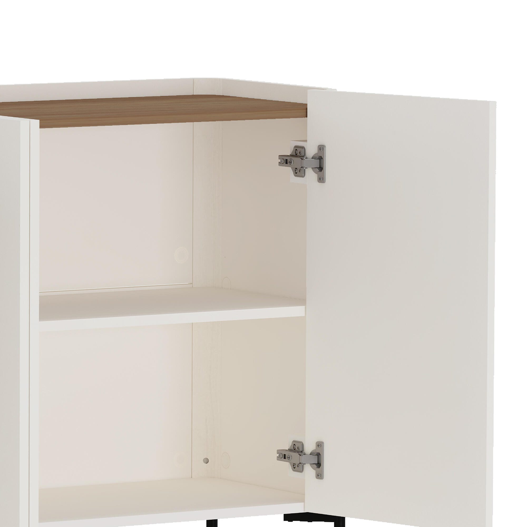 Manhattan Comfort Abbey Sideboard, Maple/Off White, large