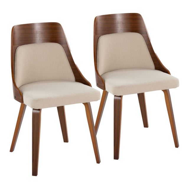 LumiSource Anabelle Dining Chair (Set of 2), Cream
