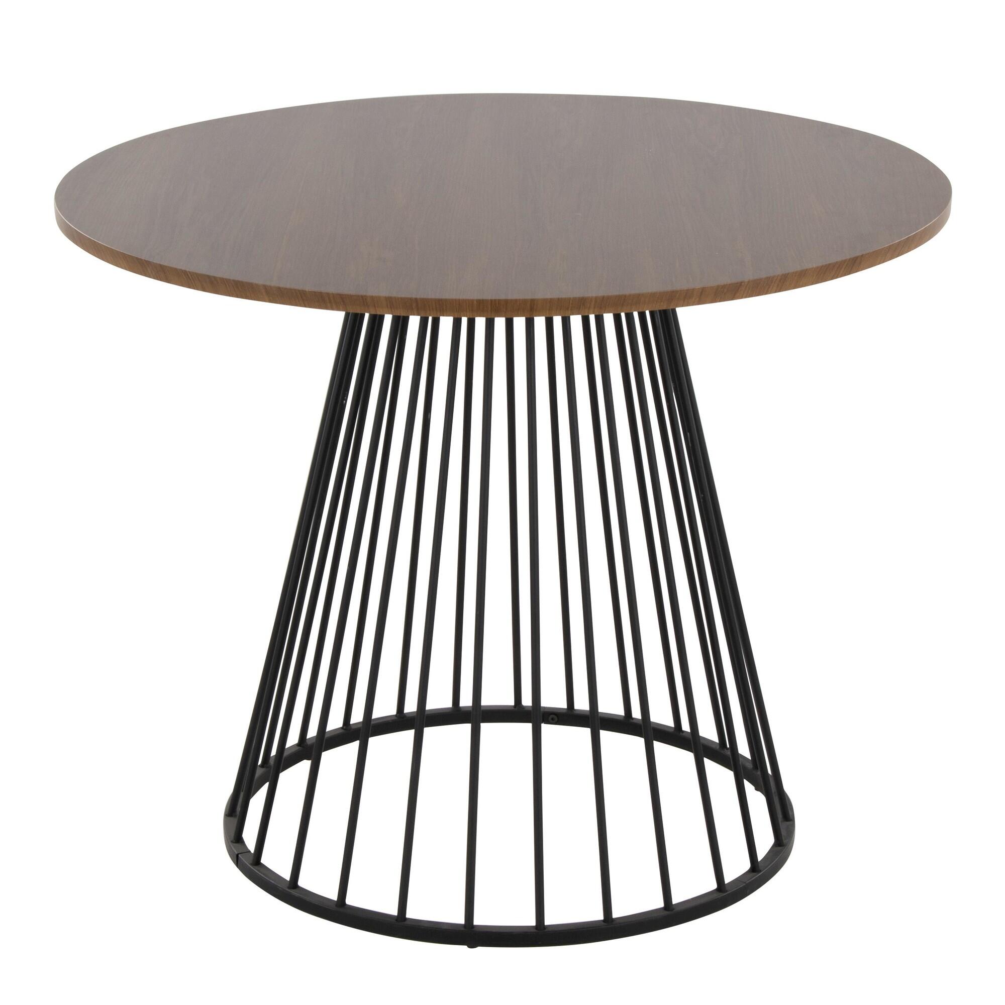 LumiSource Canary Dining Table, Walnut, large