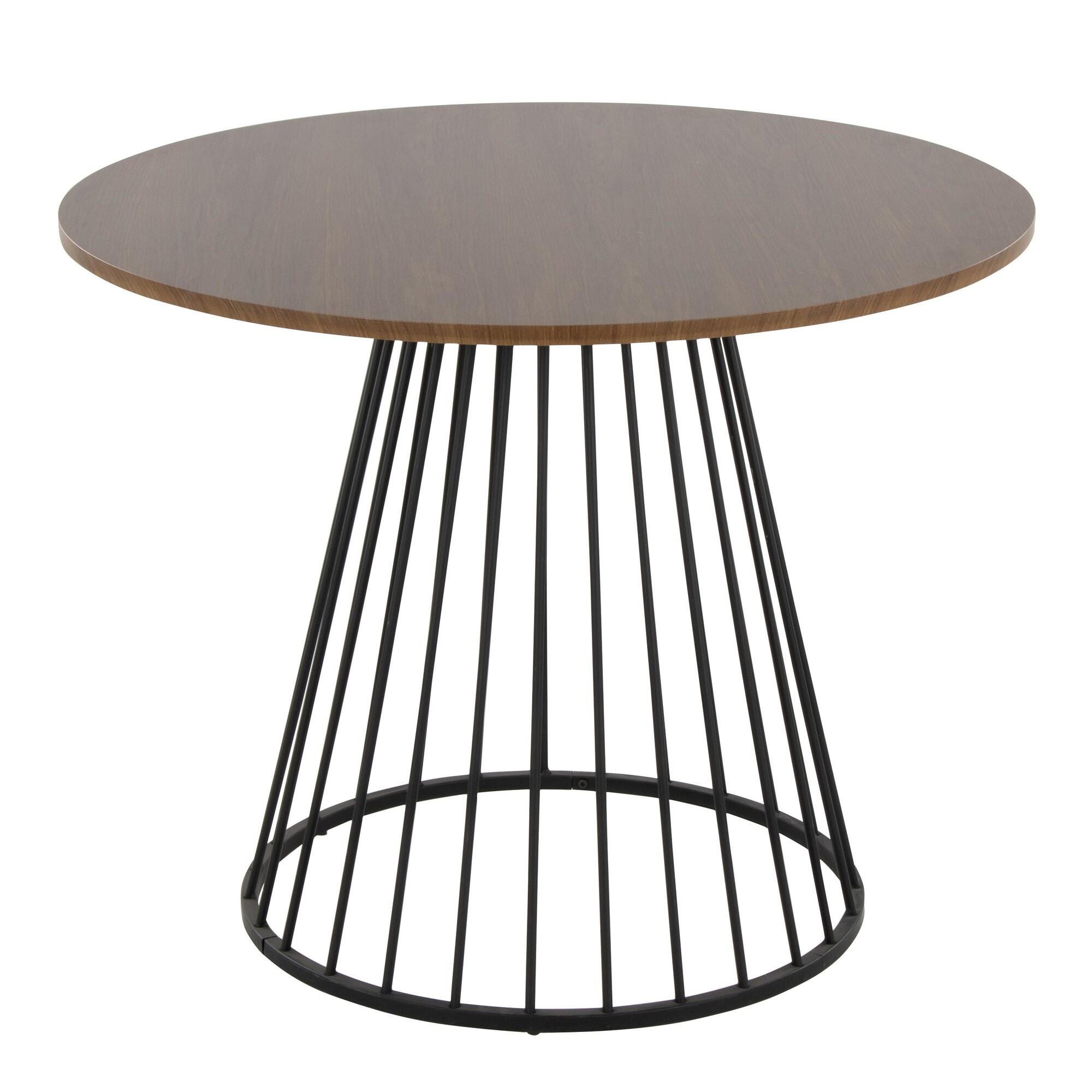 LumiSource Canary Dining Table, Walnut, large