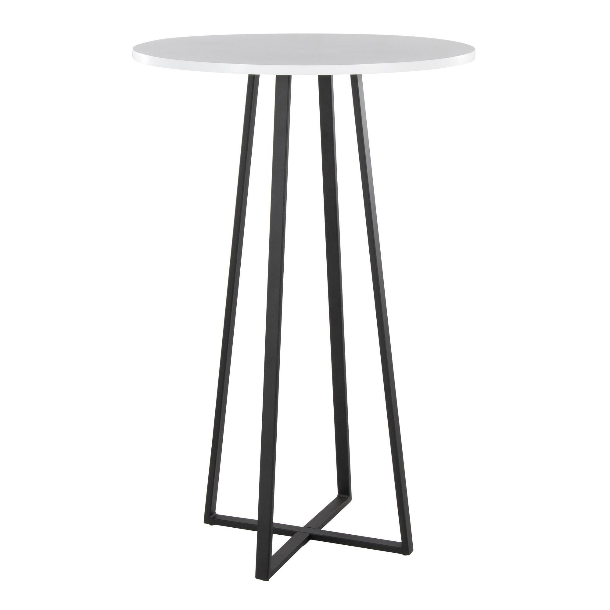 LumiSource Cosmo Counter Height Bar Table, Blue, large