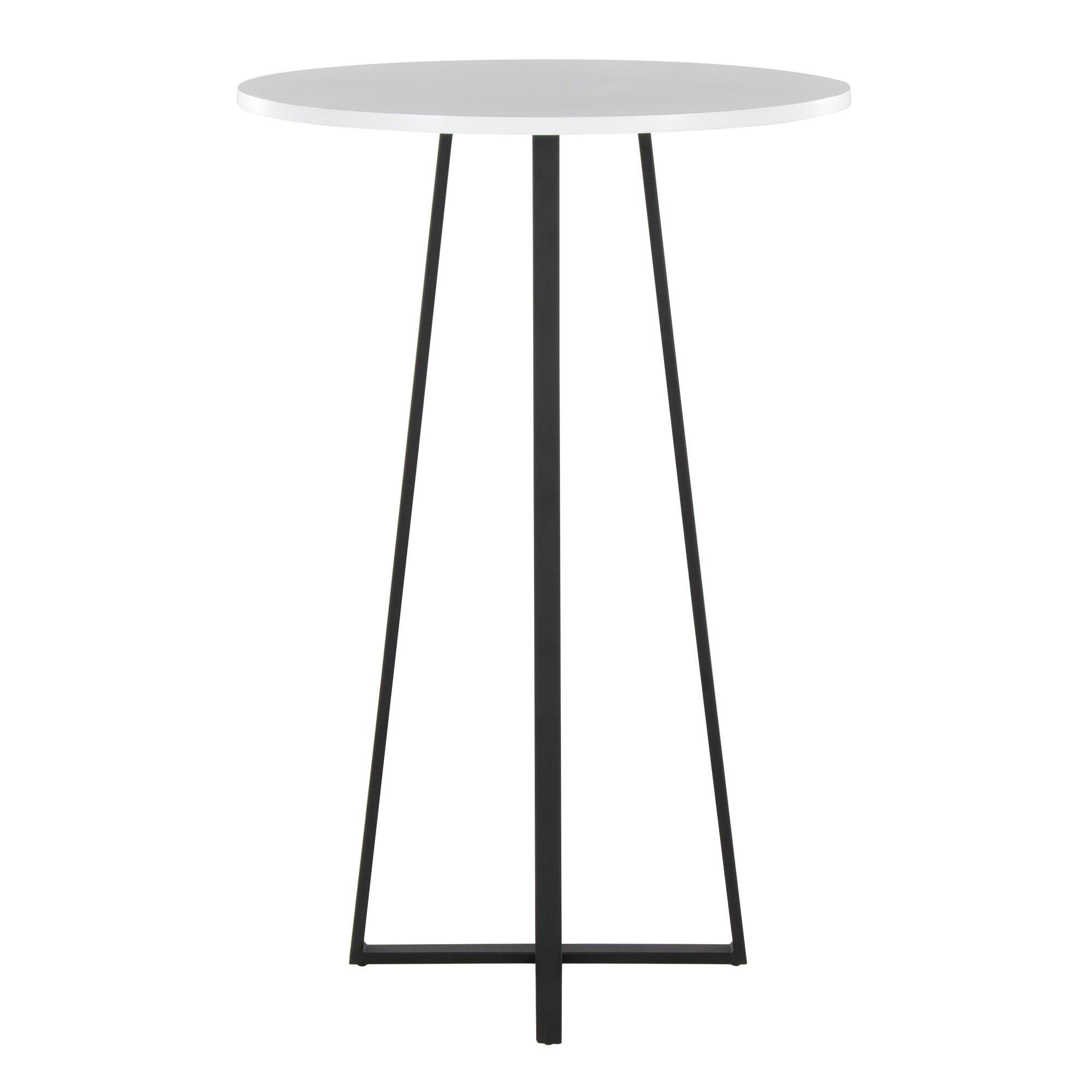 LumiSource Cosmo Counter Height Bar Table, Blue, large