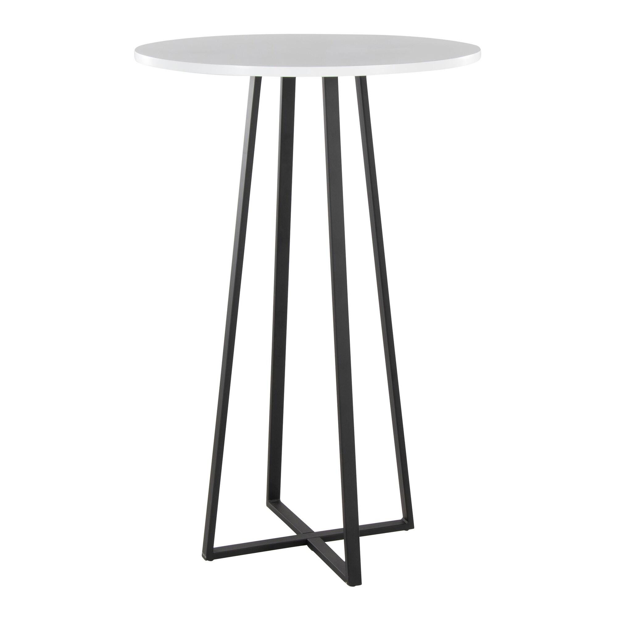 LumiSource Cosmo Counter Height Bar Table, Blue, large