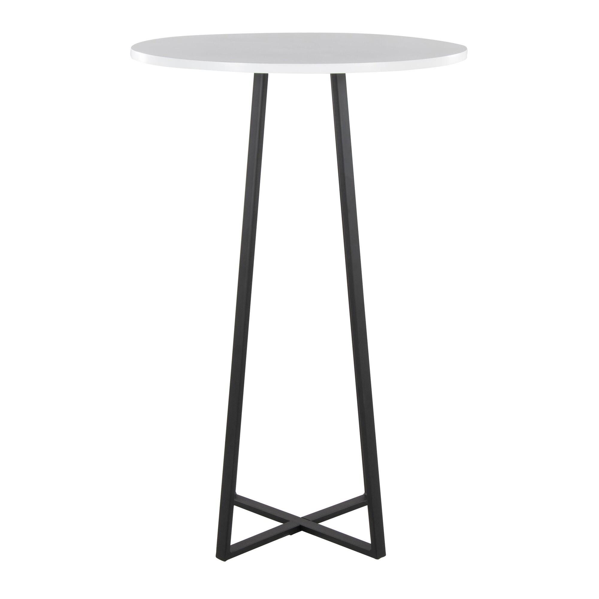 LumiSource Cosmo Counter Height Bar Table, Blue, large