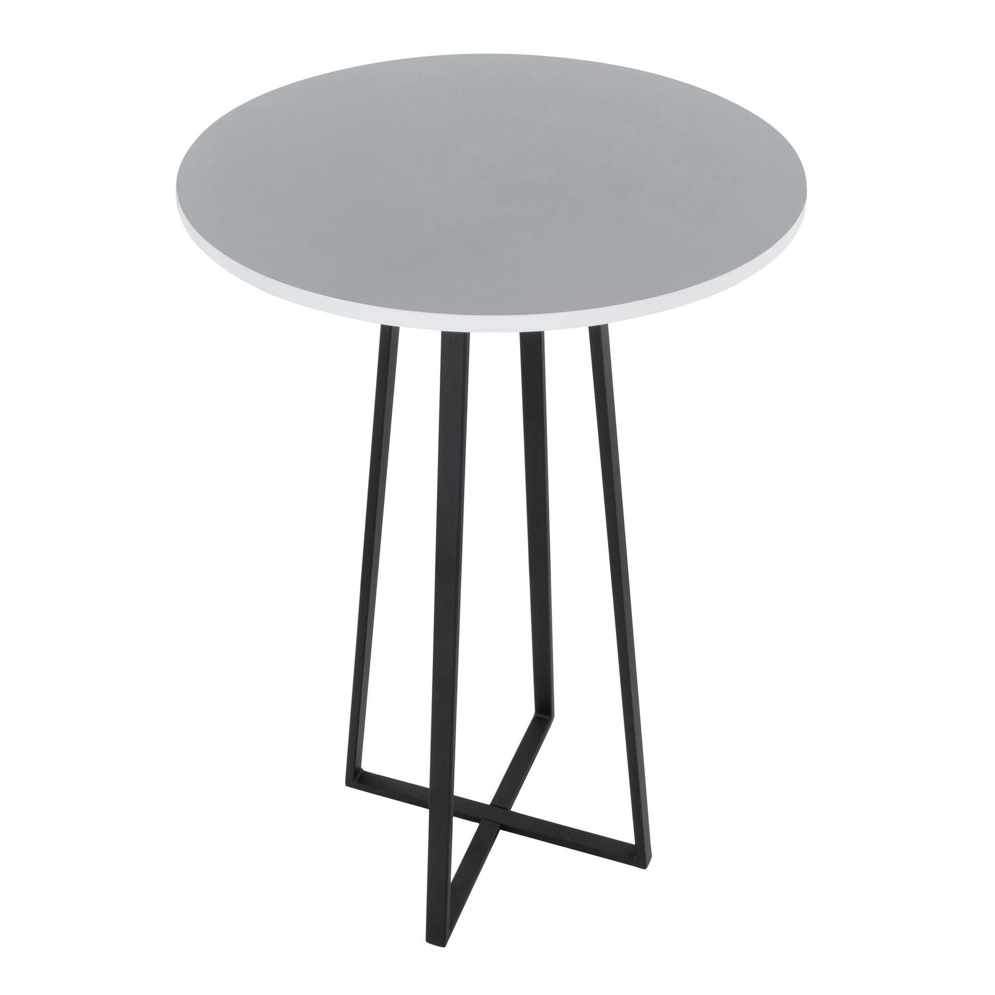 LumiSource Cosmo Counter Height Bar Table, Blue, large