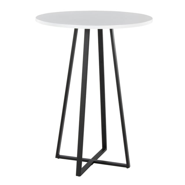 LumiSource Cosmo Counter Height Round Bar Table