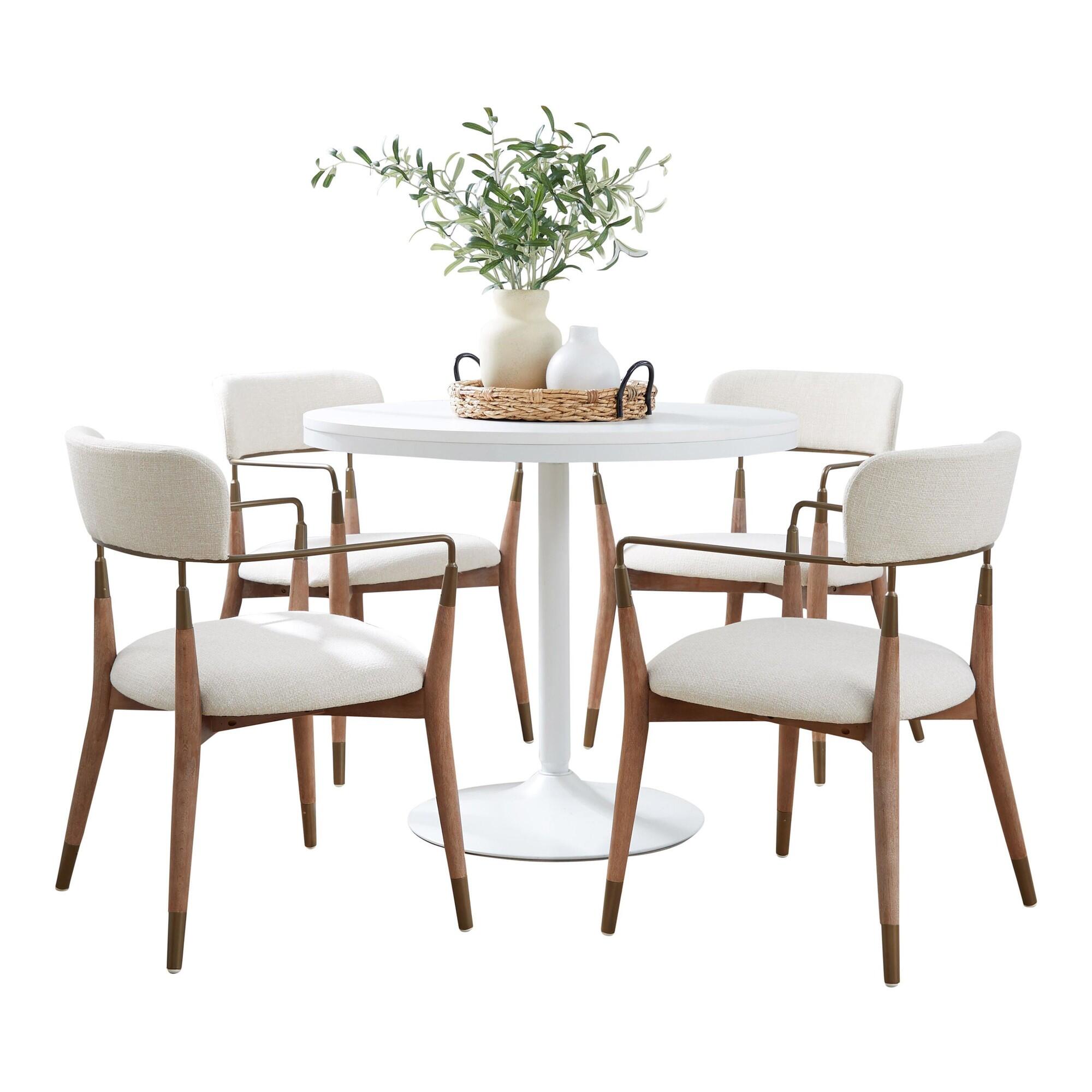 LumiSource Dakota Dining Table and 4 Chairs, , large
