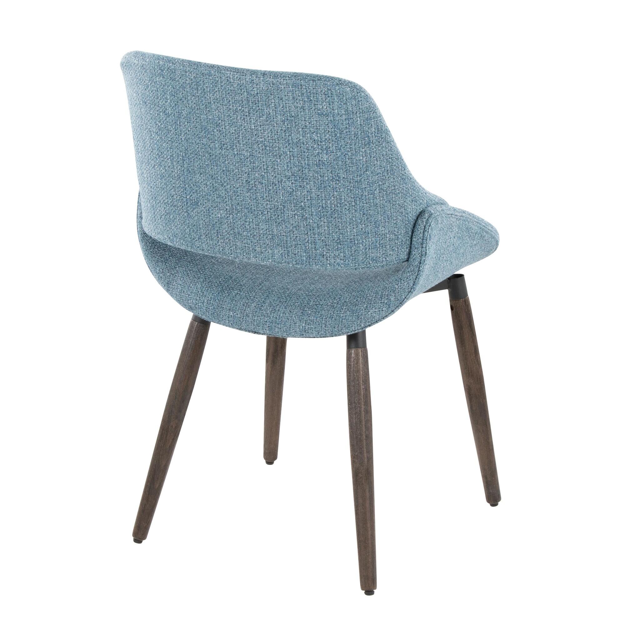 LumiSource Fabrizzi Dining Chair (Set of 2), Blue, large