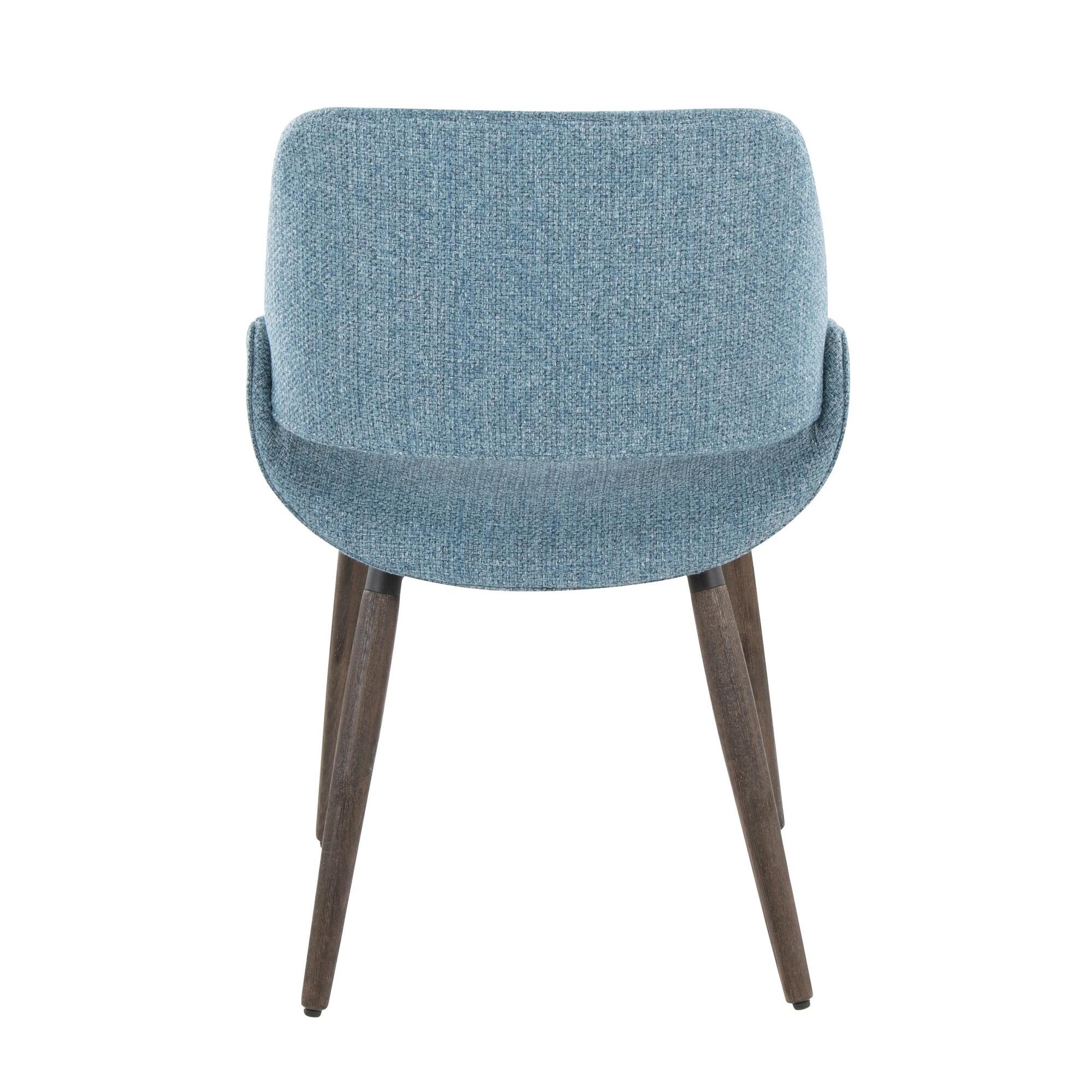 LumiSource Fabrizzi Dining Chair (Set of 2), Blue, large