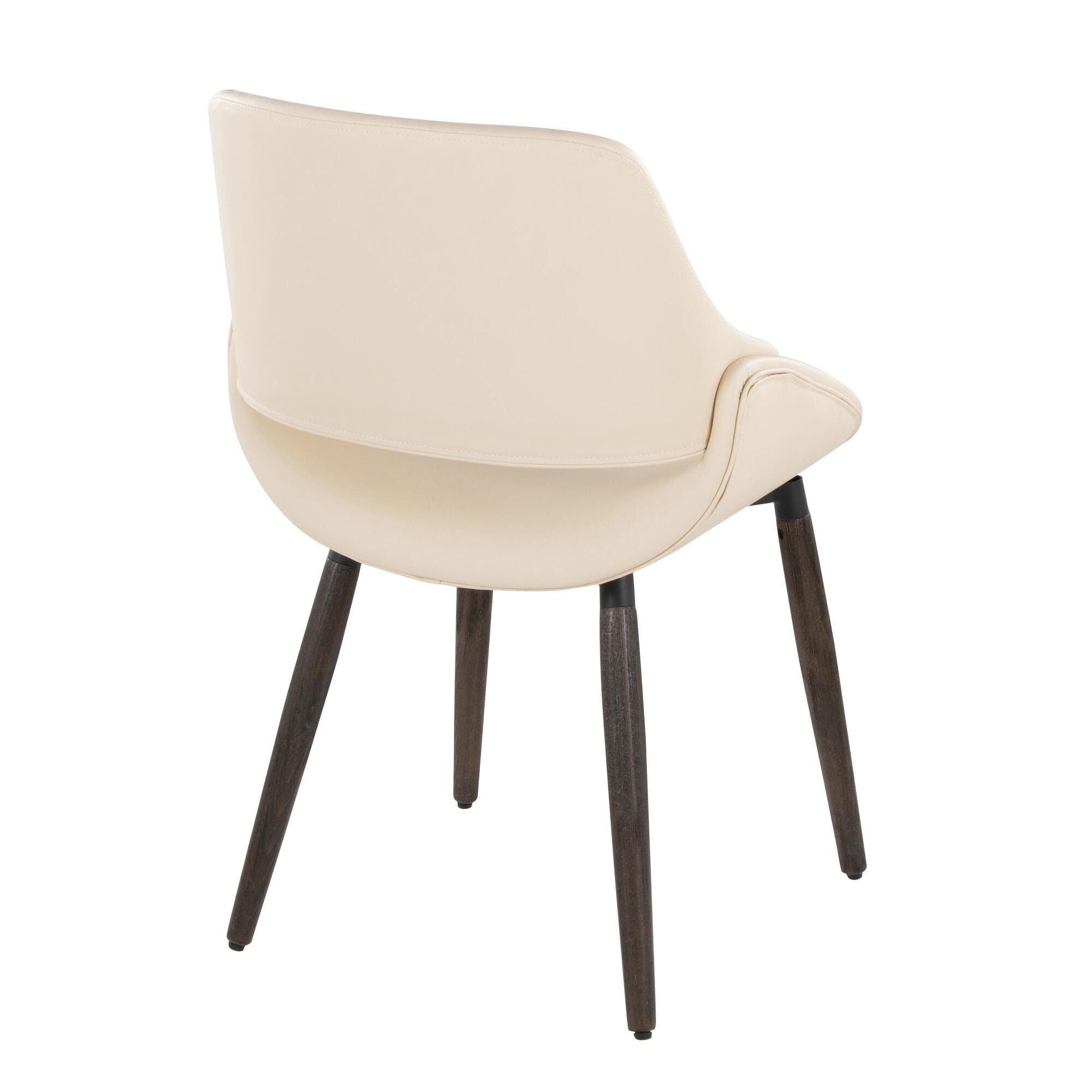 LumiSource Fabrizzi Dining Chair (Set of 2), Beige, large