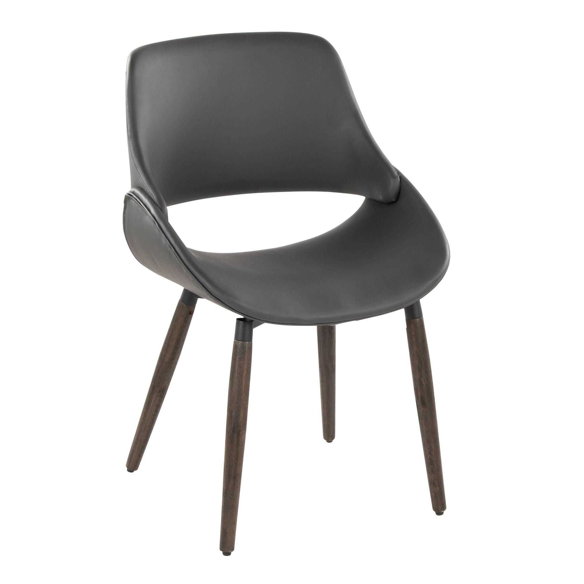 LumiSource Fabrizzi Dining Chair (Set of 2), Gray, large