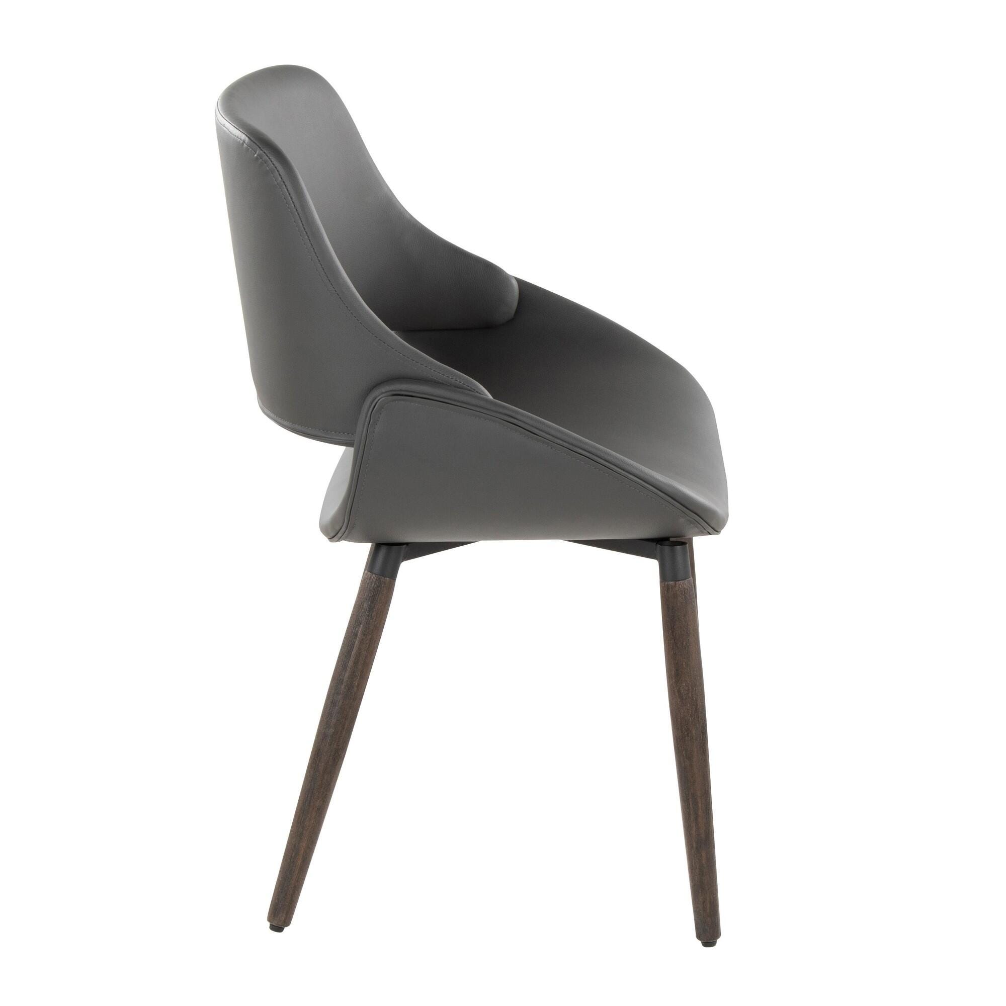 LumiSource Fabrizzi Dining Chair (Set of 2), Gray, large