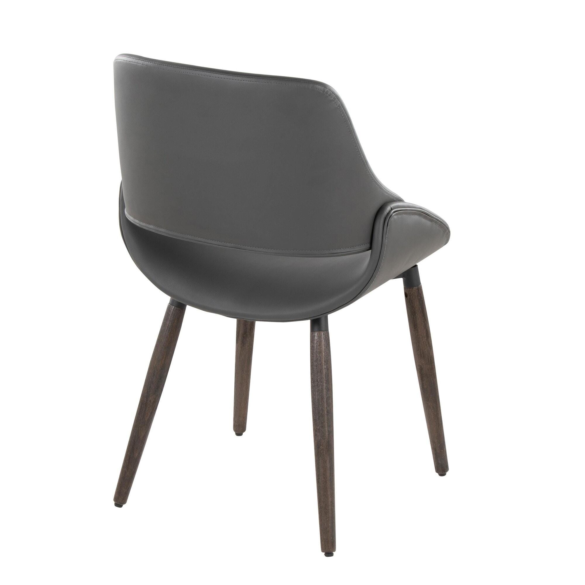 LumiSource Fabrizzi Dining Chair (Set of 2), Gray, large