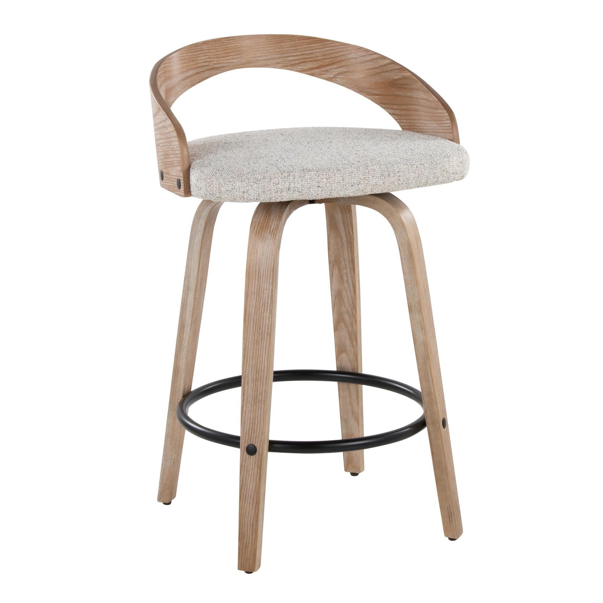 LumiSource Grotto Counter Height Bar Stool (Set of 2), , large