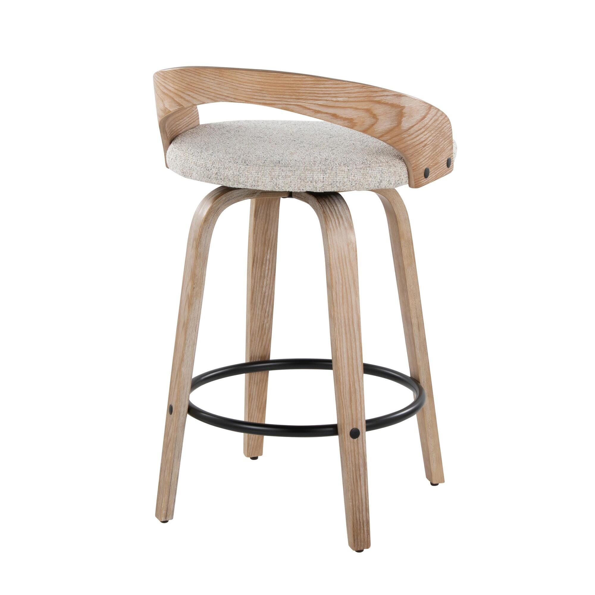 LumiSource Grotto Counter Height Bar Stool (Set of 2), , large