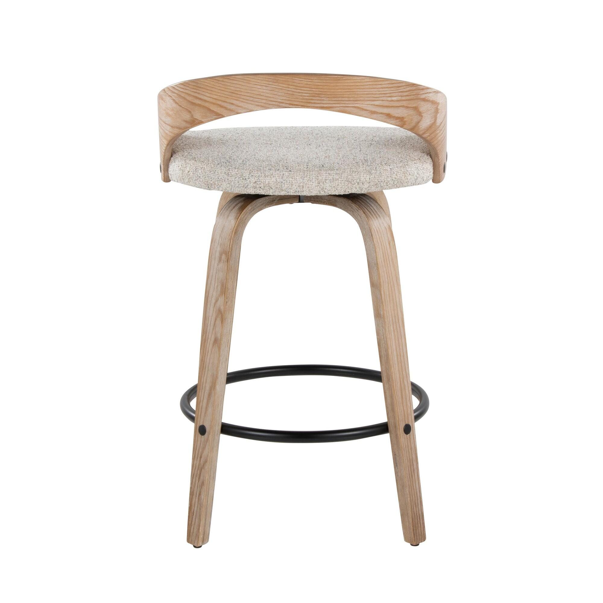 LumiSource Grotto Counter Height Bar Stool (Set of 2), , large