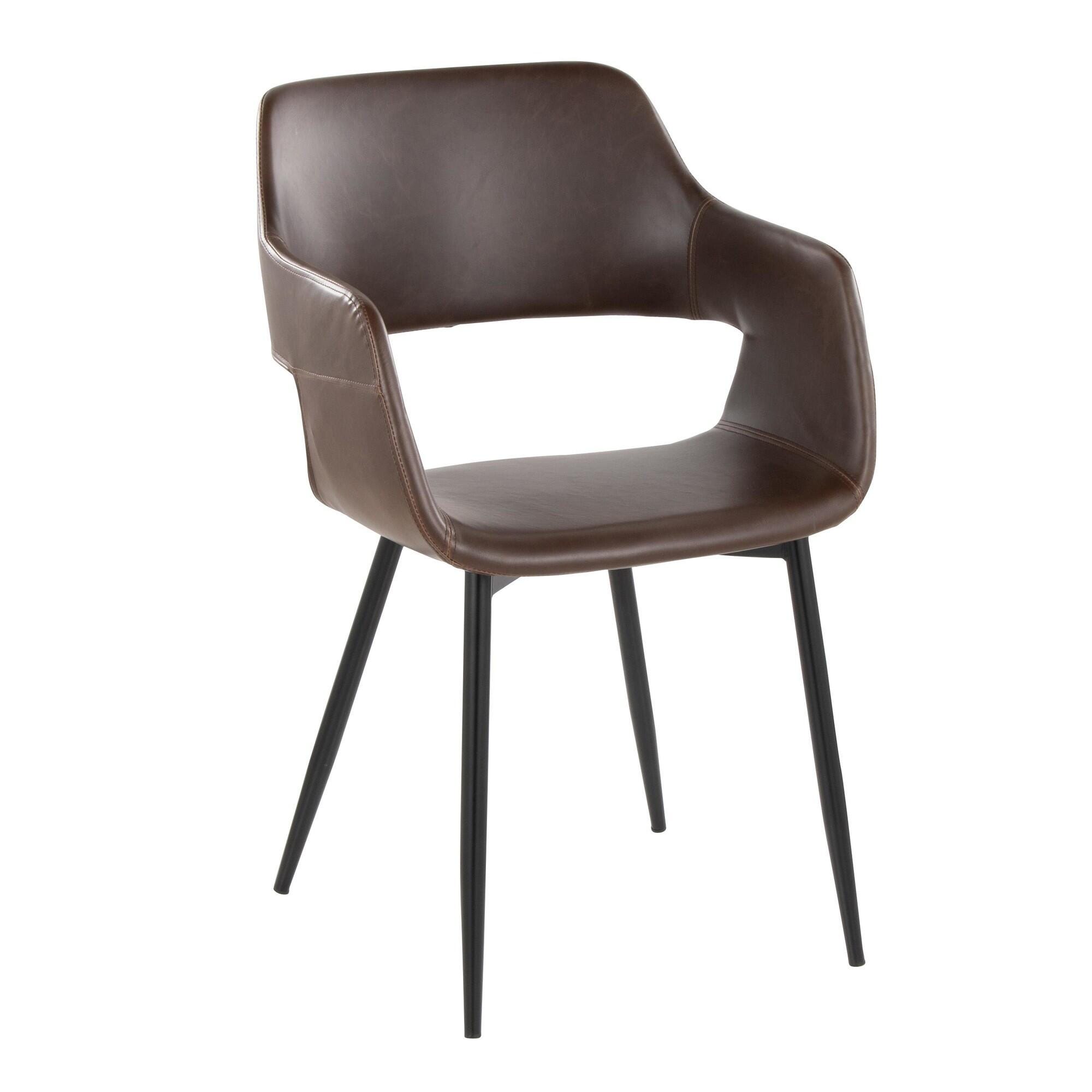LumiSource Margarite Dining Chair (Set of 2), Espresso, large