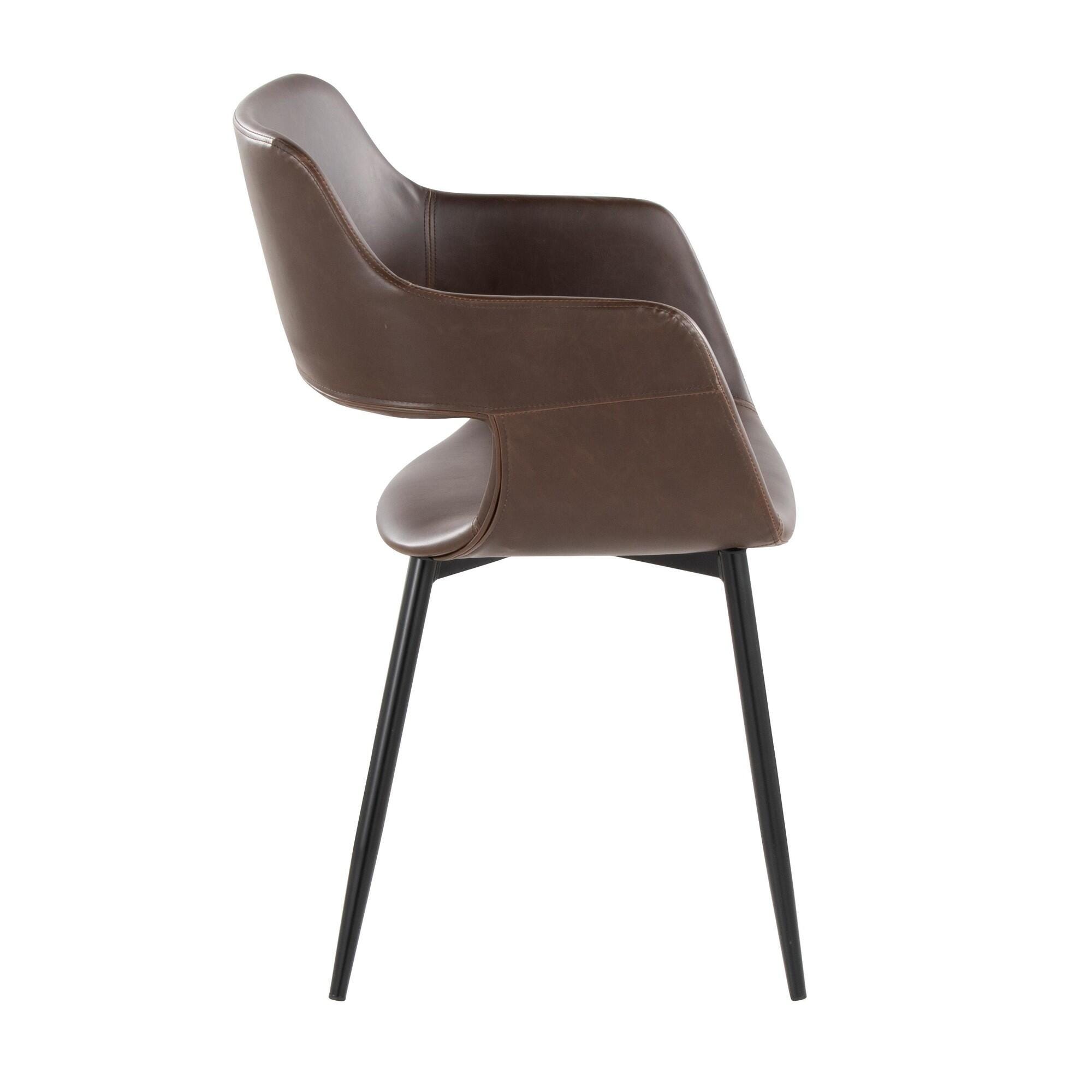 LumiSource Margarite Dining Chair (Set of 2), Espresso, large