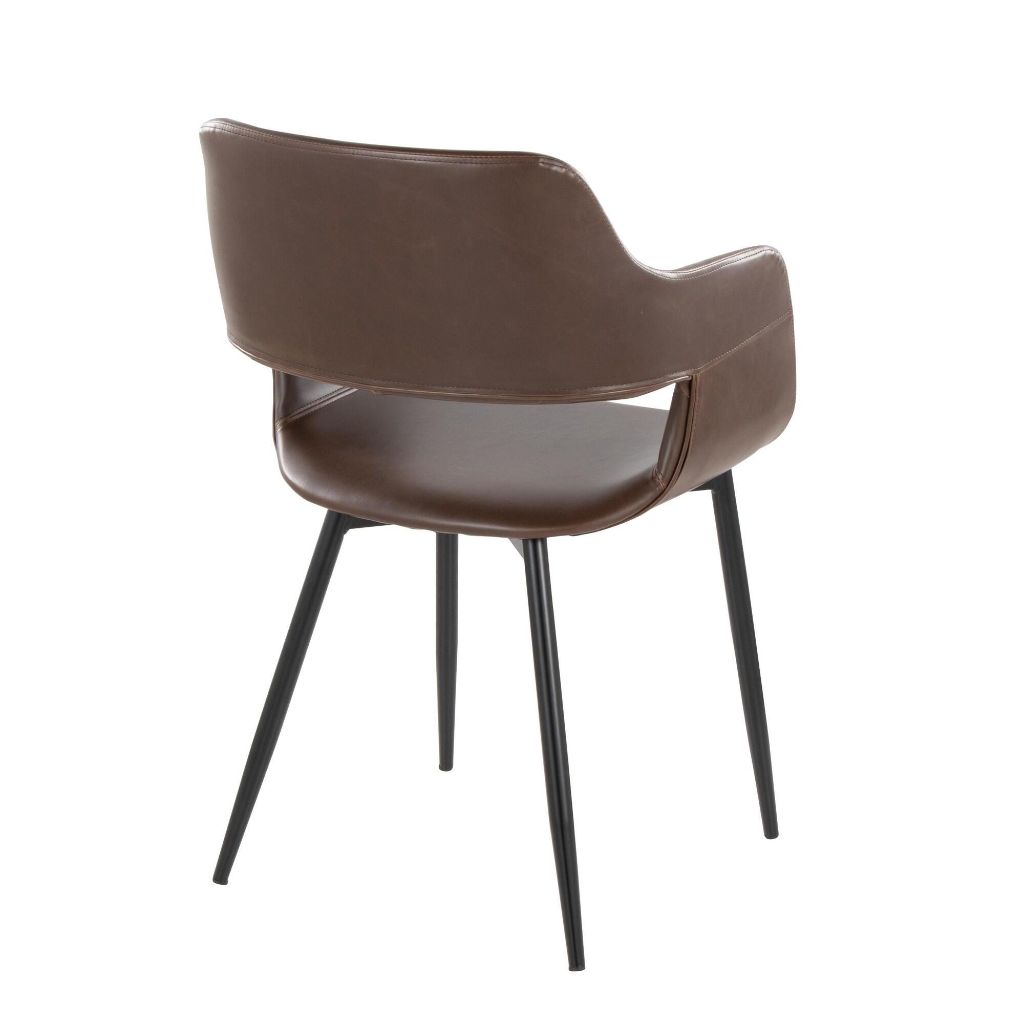 LumiSource Margarite Dining Chair (Set of 2), Espresso, large