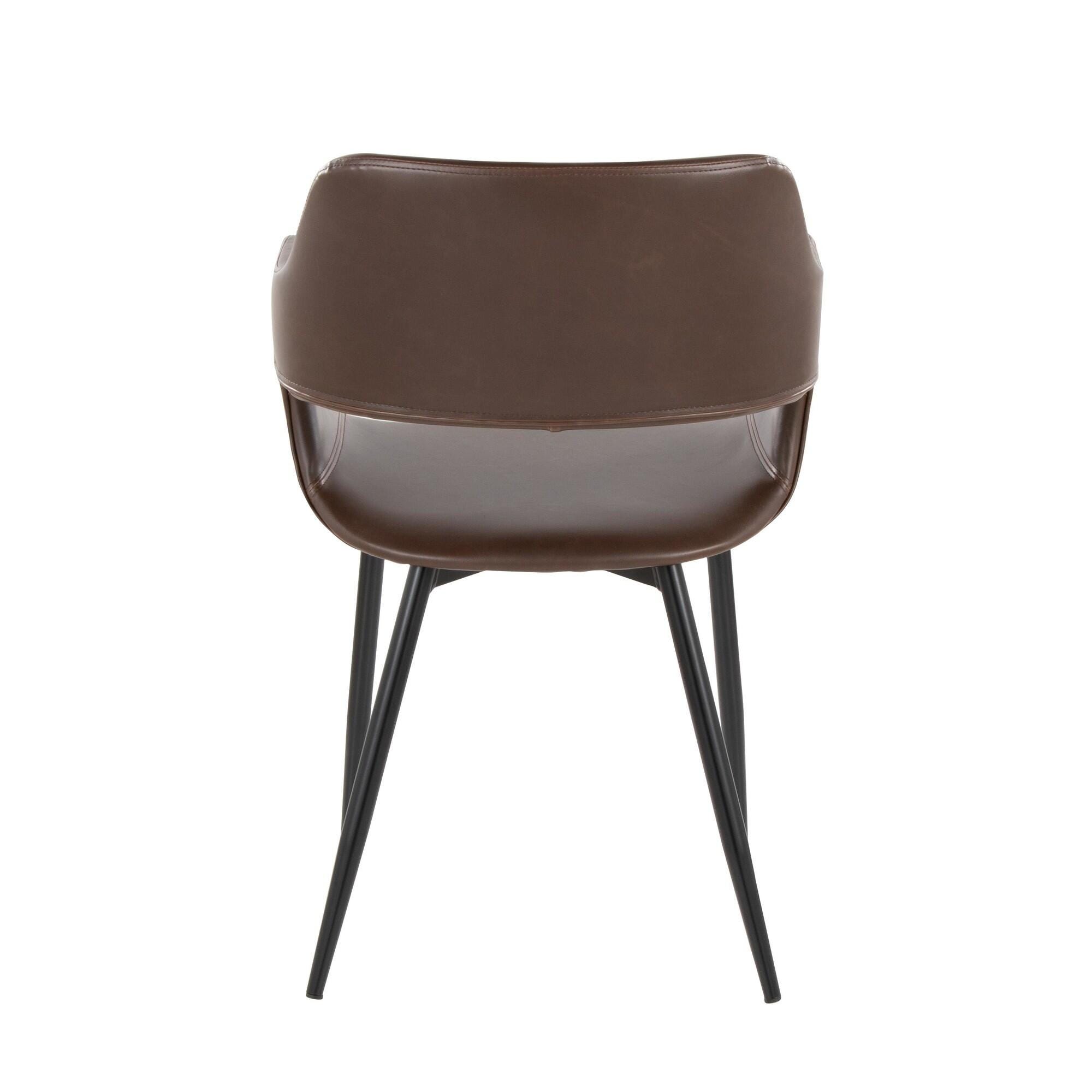 LumiSource Margarite Dining Chair (Set of 2), Espresso, large