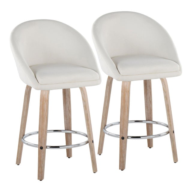 LumiSource Matisse Swivel Counter Stool (Set of 2)