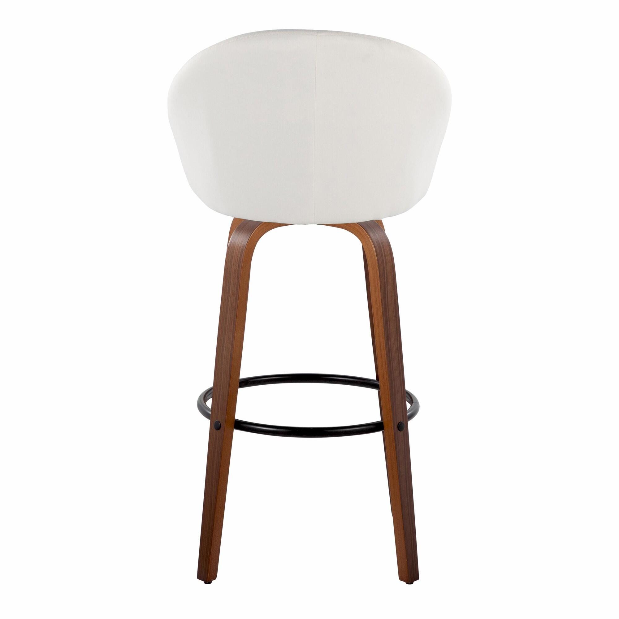 LumiSource Matisse Bar Height Bar Stool (Set of 2), Cream, large