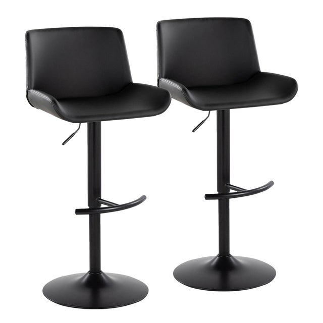 LumiSource Santi Bar Height Bar Stool (Set of 2)