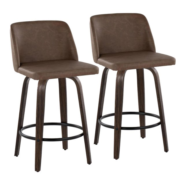 LumiSource Tintori Counter Height Bar Stool (Set of 2)