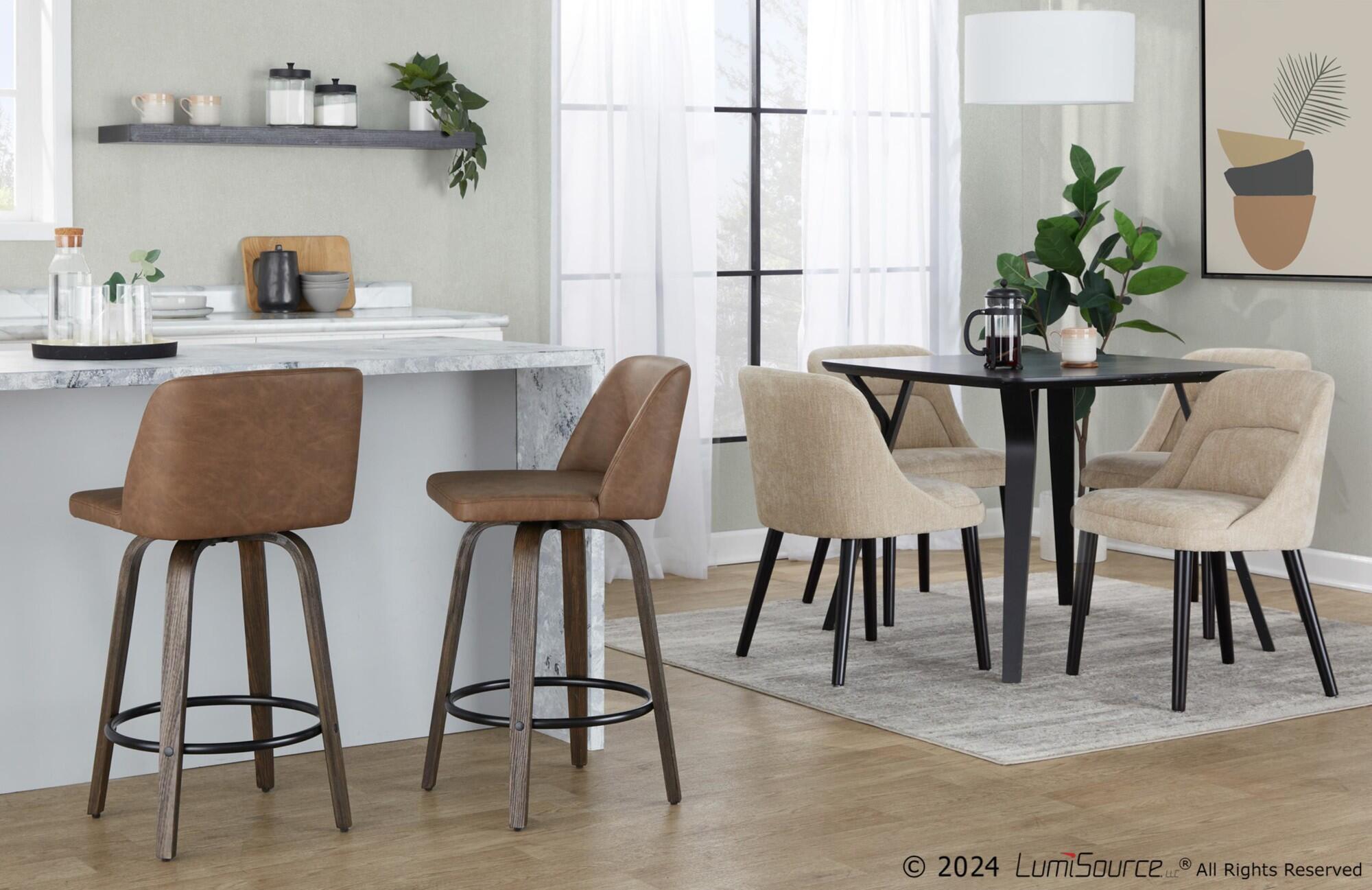 LumiSource Tintori Counter Height Bar Stool (Set of 2), , large