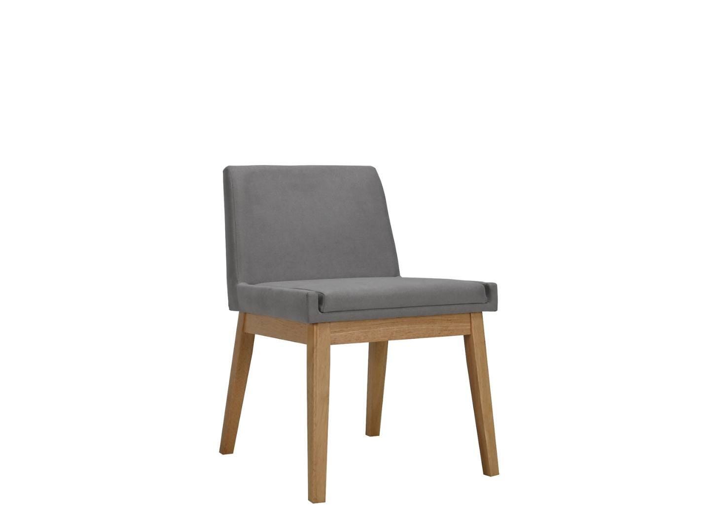 Midtown Concept Calveris Dining Table and 4 Chairs, Dark Gray/Brown, large
