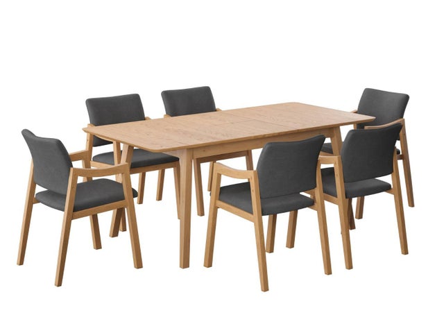 Midtown Concept Cindora Dining Table and 6 Chairs