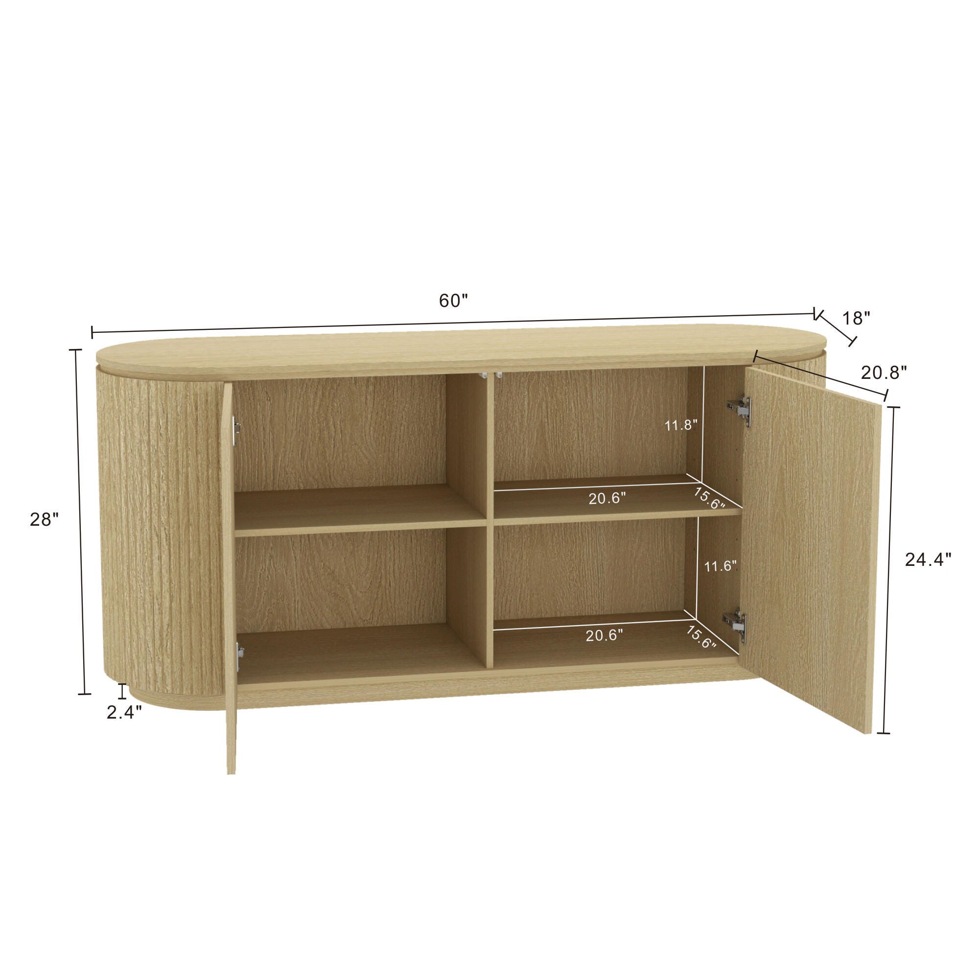 Manhattan Comfort Olivia Sideboard, , large