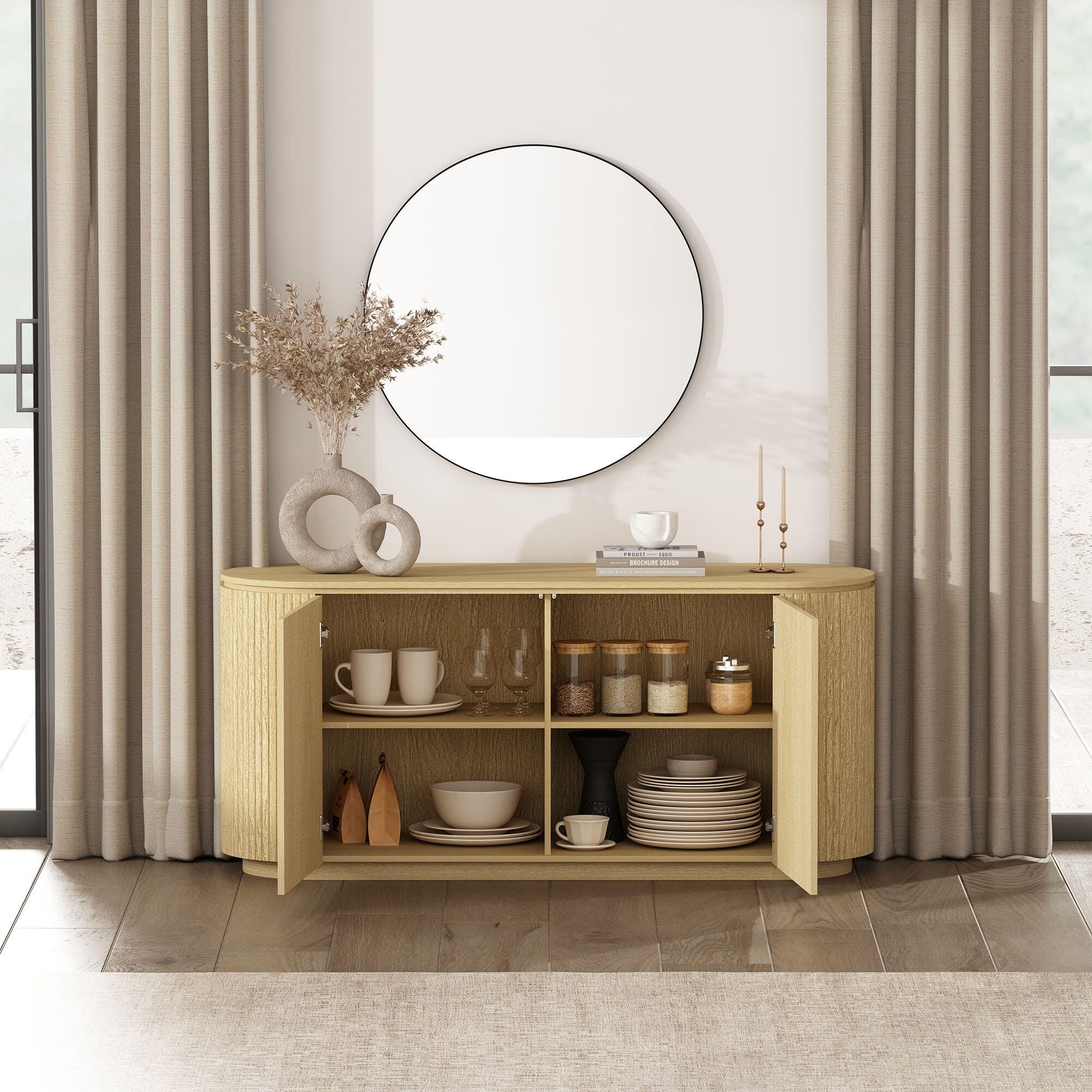 Manhattan Comfort Olivia Sideboard, , large