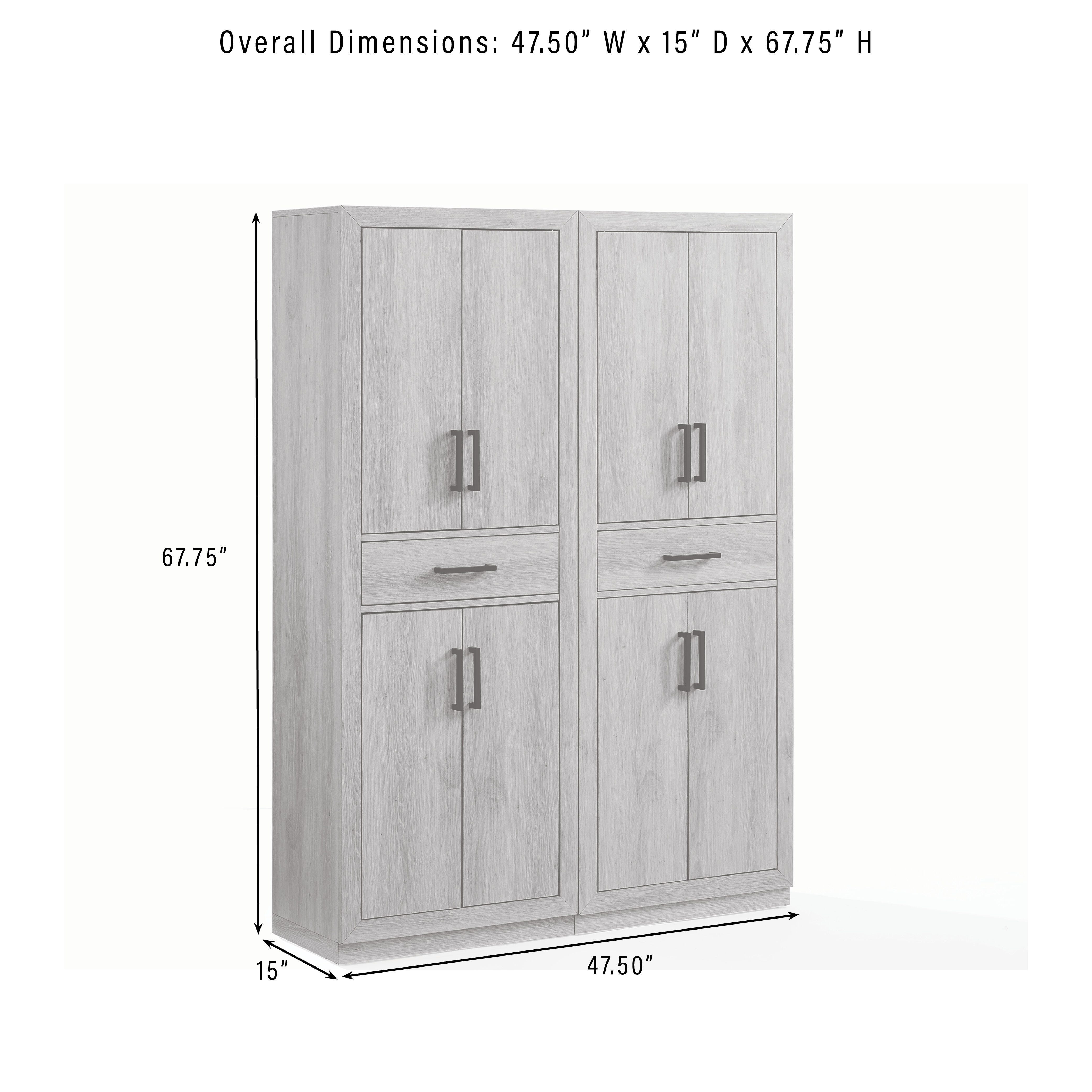 Crosley Furniture Isla 2-Piece Pantry Set | Ashley