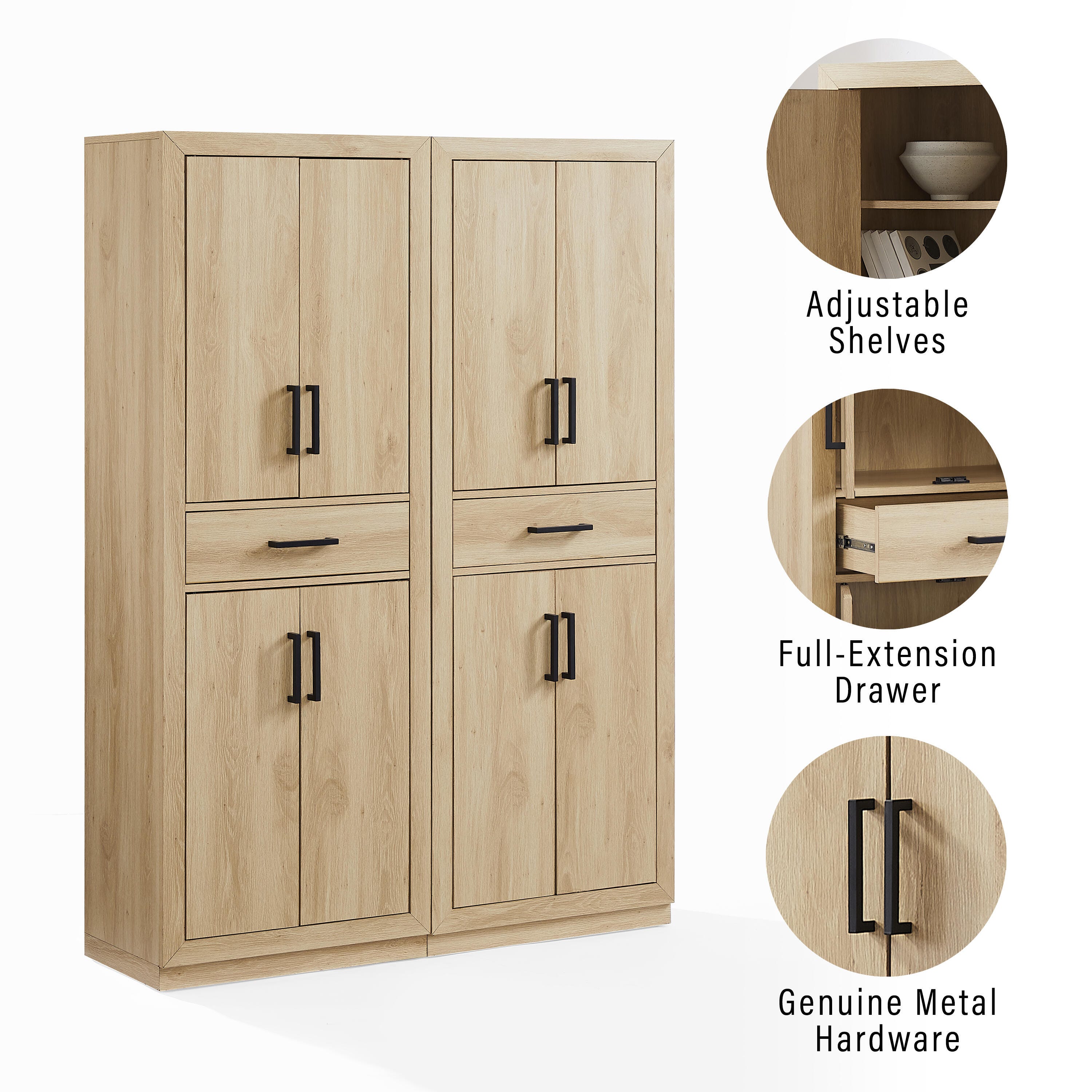 Crosley Furniture Isla 2-Piece Pantry Set, , large