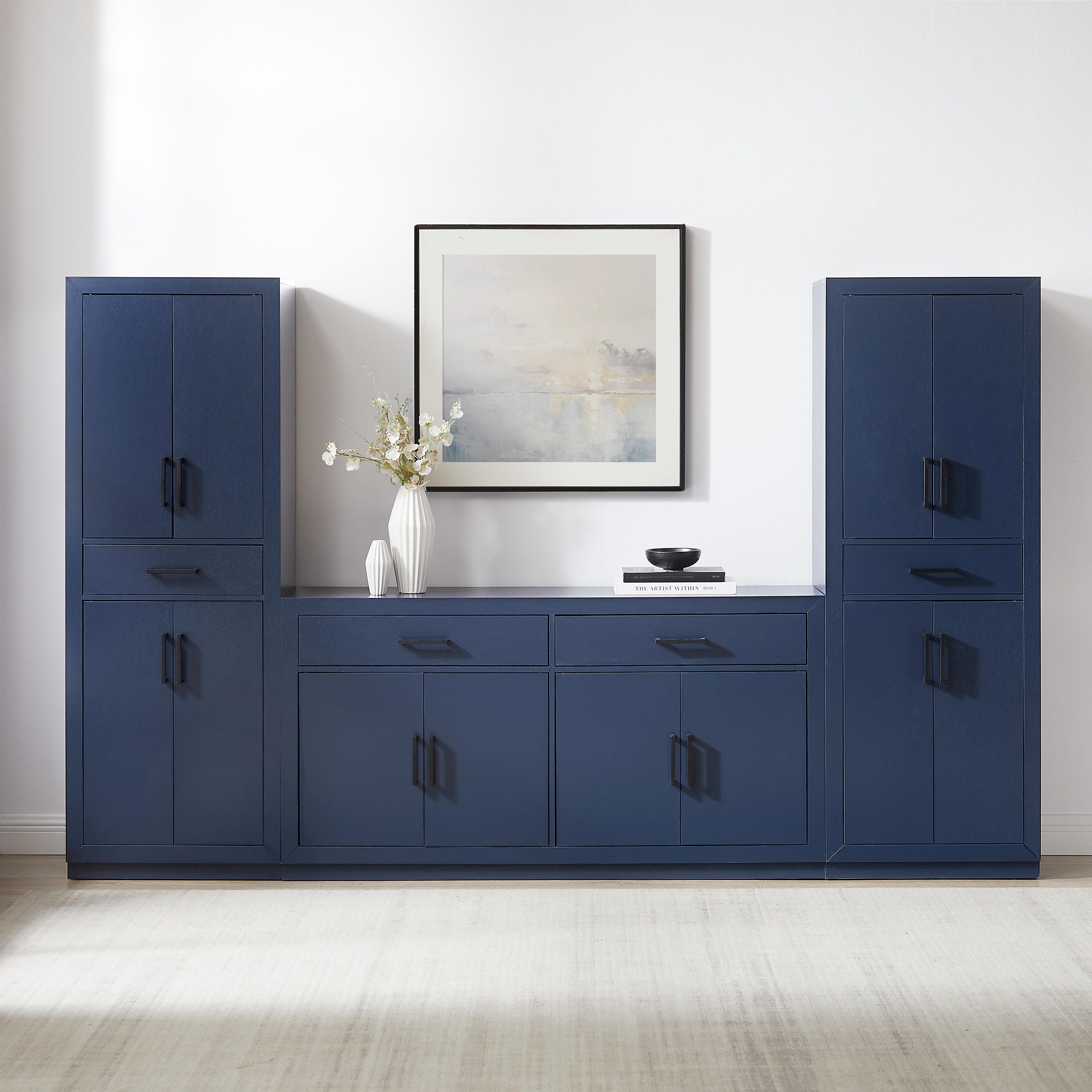 Crosley Furniture Isla 3-Piece Sideboard And Pantry Set | Ashley