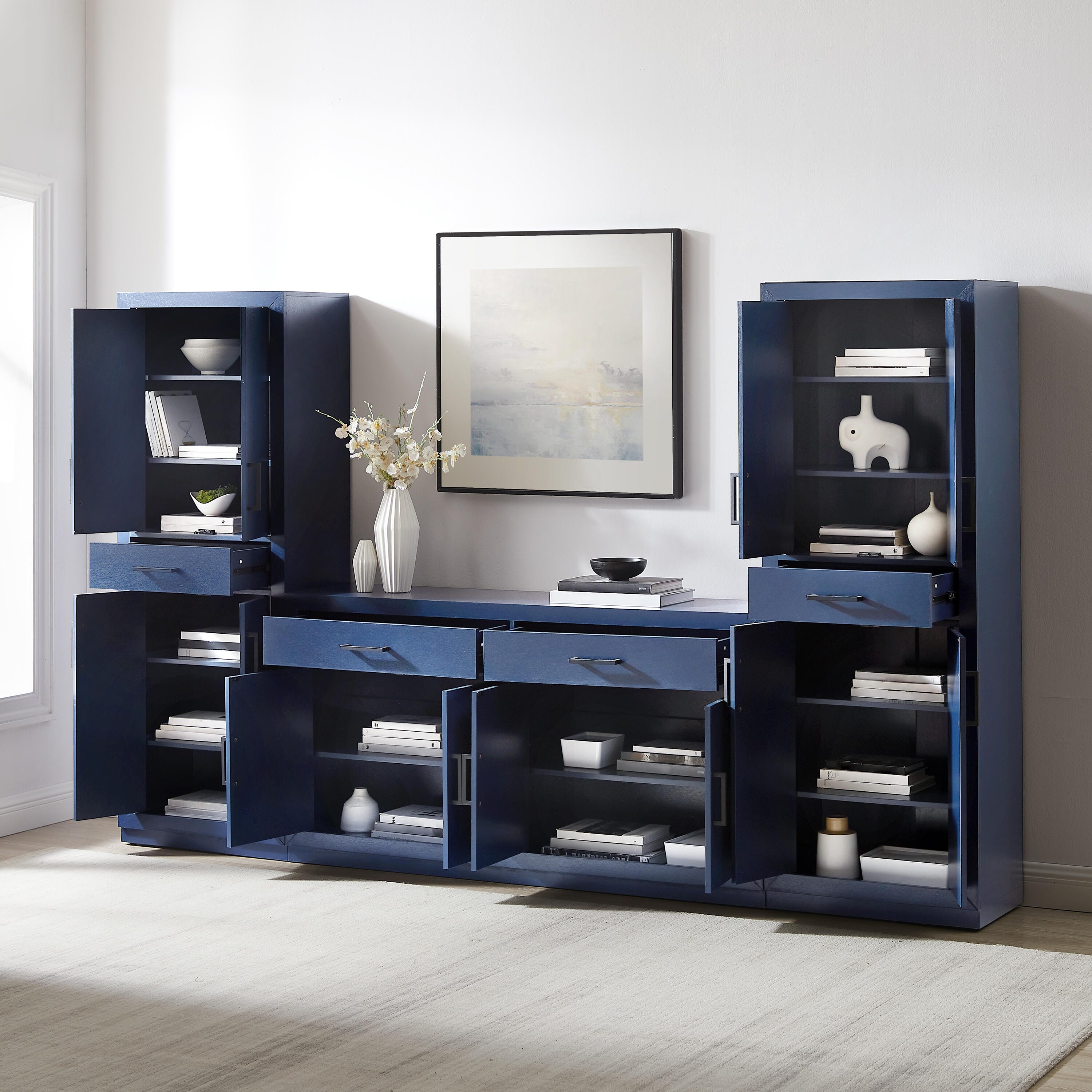 Crosley Furniture Isla 3-Piece Sideboard And Pantry Set | Ashley