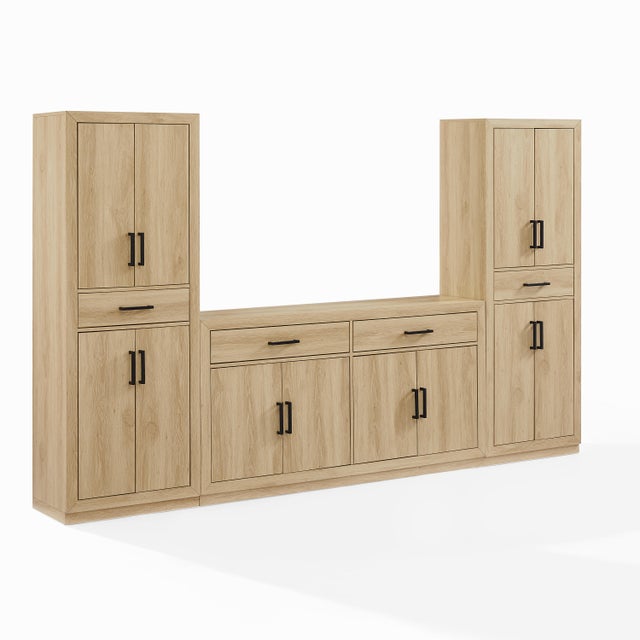 Crosley Furniture Isla 3-Piece Sideboard And Pantry Set