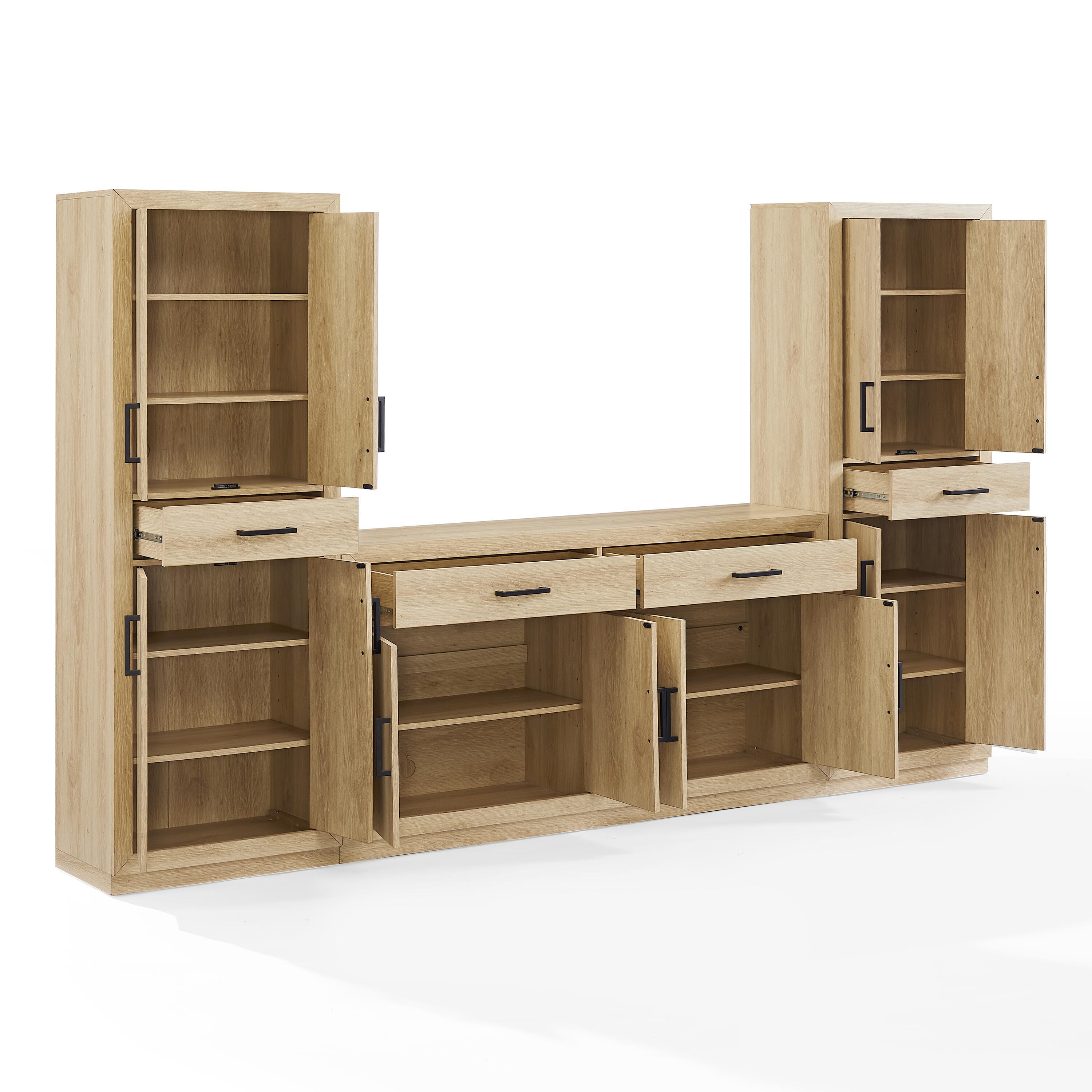 Crosley Furniture Isla 3-Piece Sideboard And Pantry Set, , large