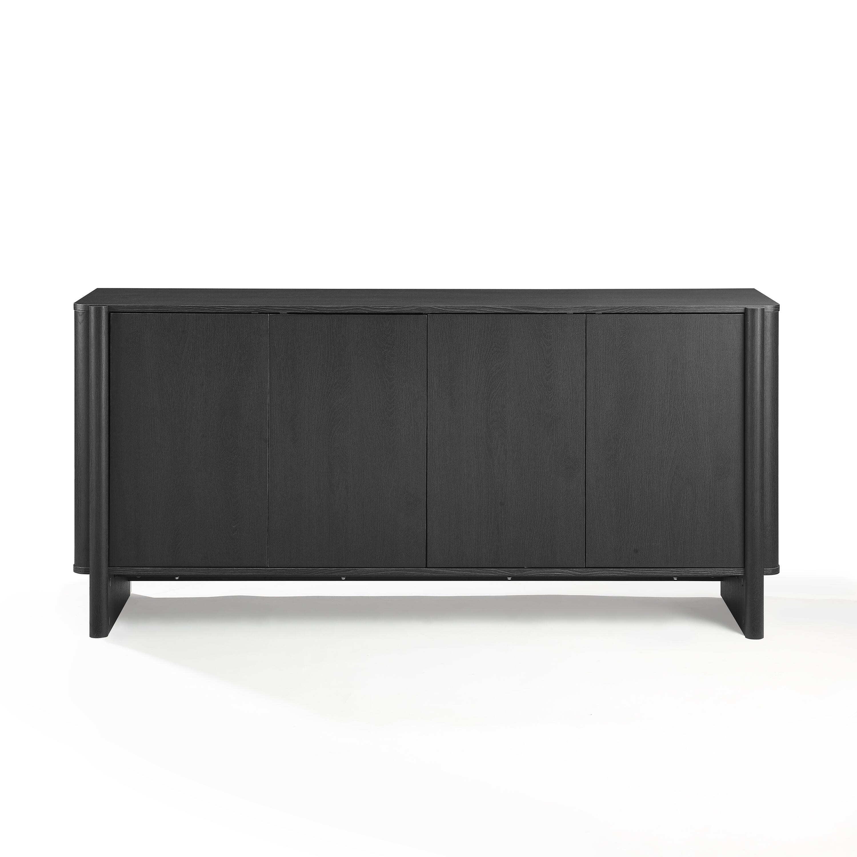 Crosley Furniture Wesley Sideboard, Black, large