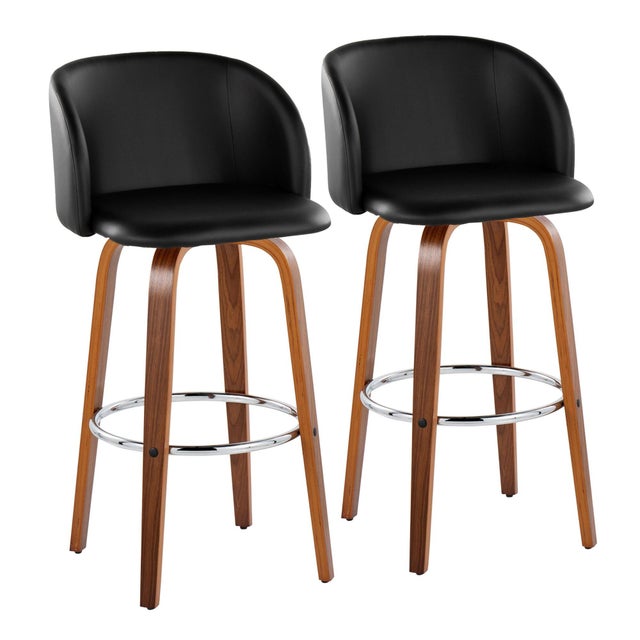 LumiSource Fran Bar Height Bar Stool (Set of 2)
