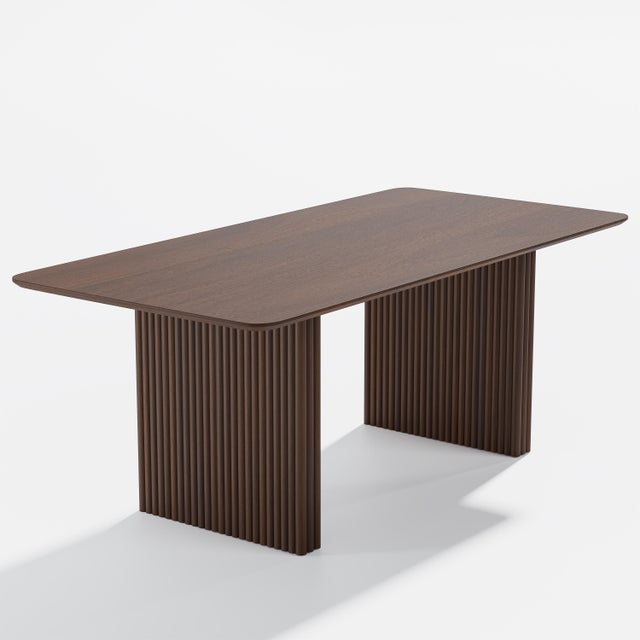 Miruo Mirror Inc Zenyra Rectangular Dining Table, Walnut