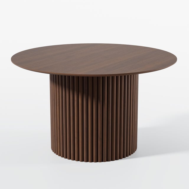 Miruo Mirror Inc Zenyra Solid Dining Table, Walnut