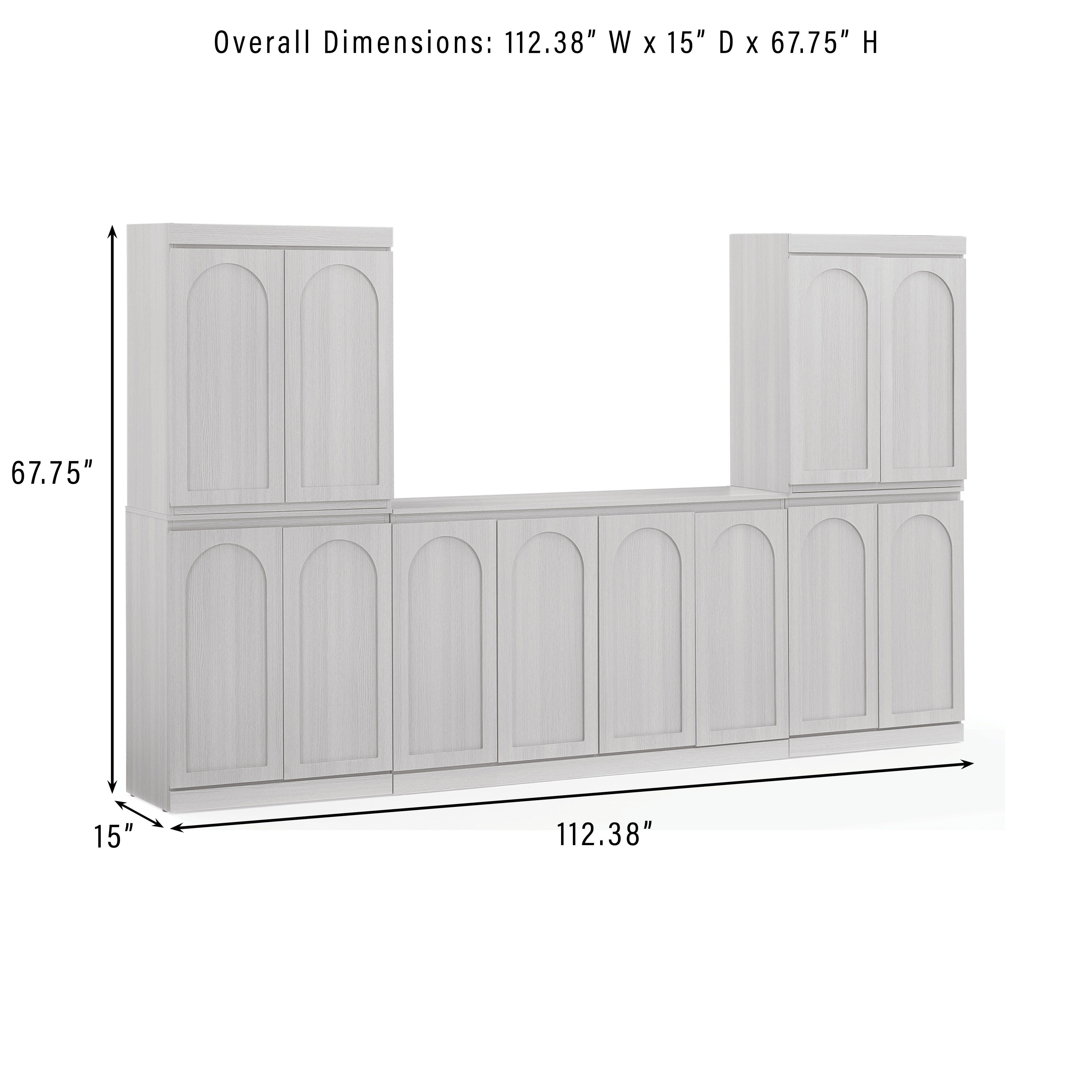 Crosley Furniture Marco 3-Piece Sideboard And Pantry Set, , large