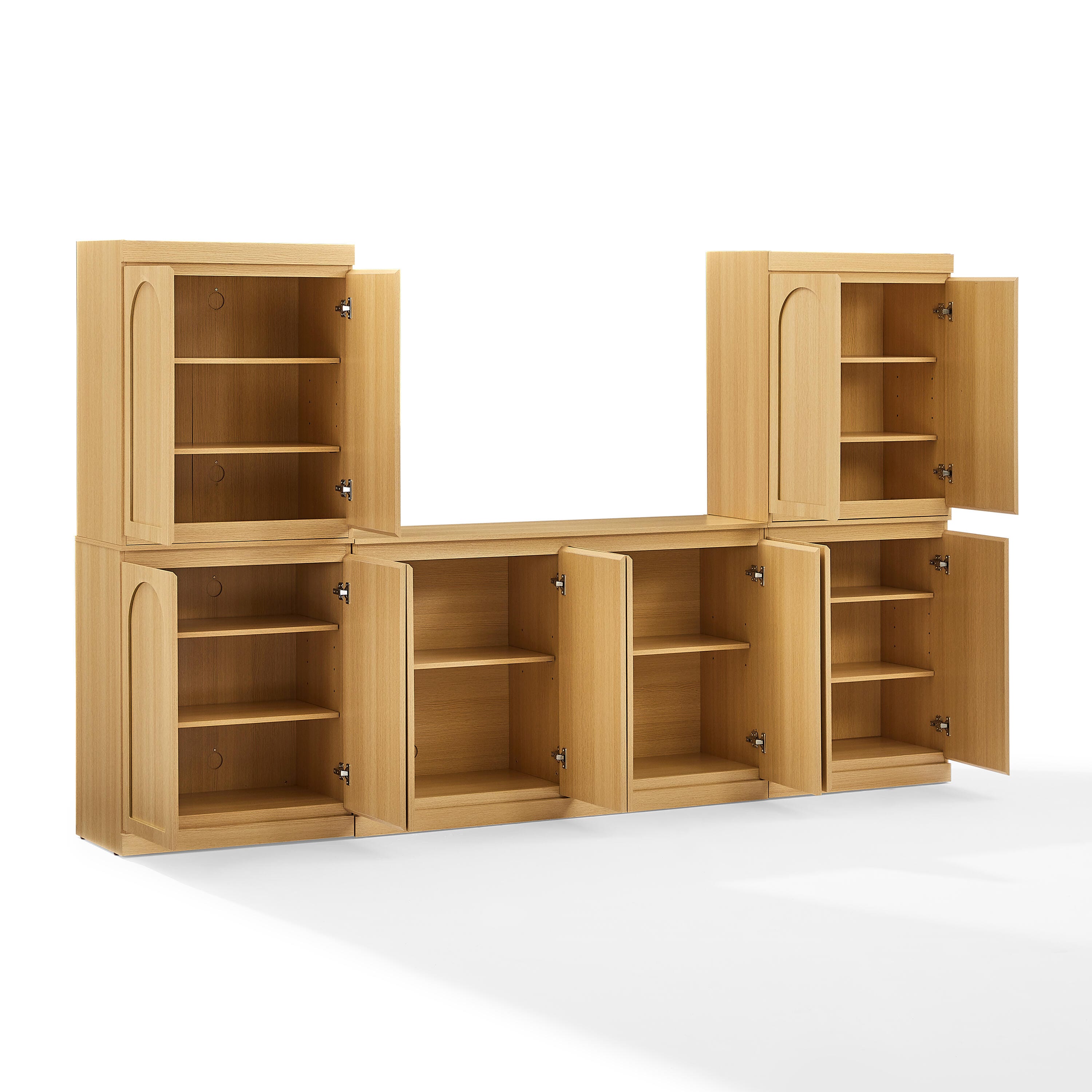 Crosley Furniture Marco 3-Piece Sideboard And Pantry Set, , large
