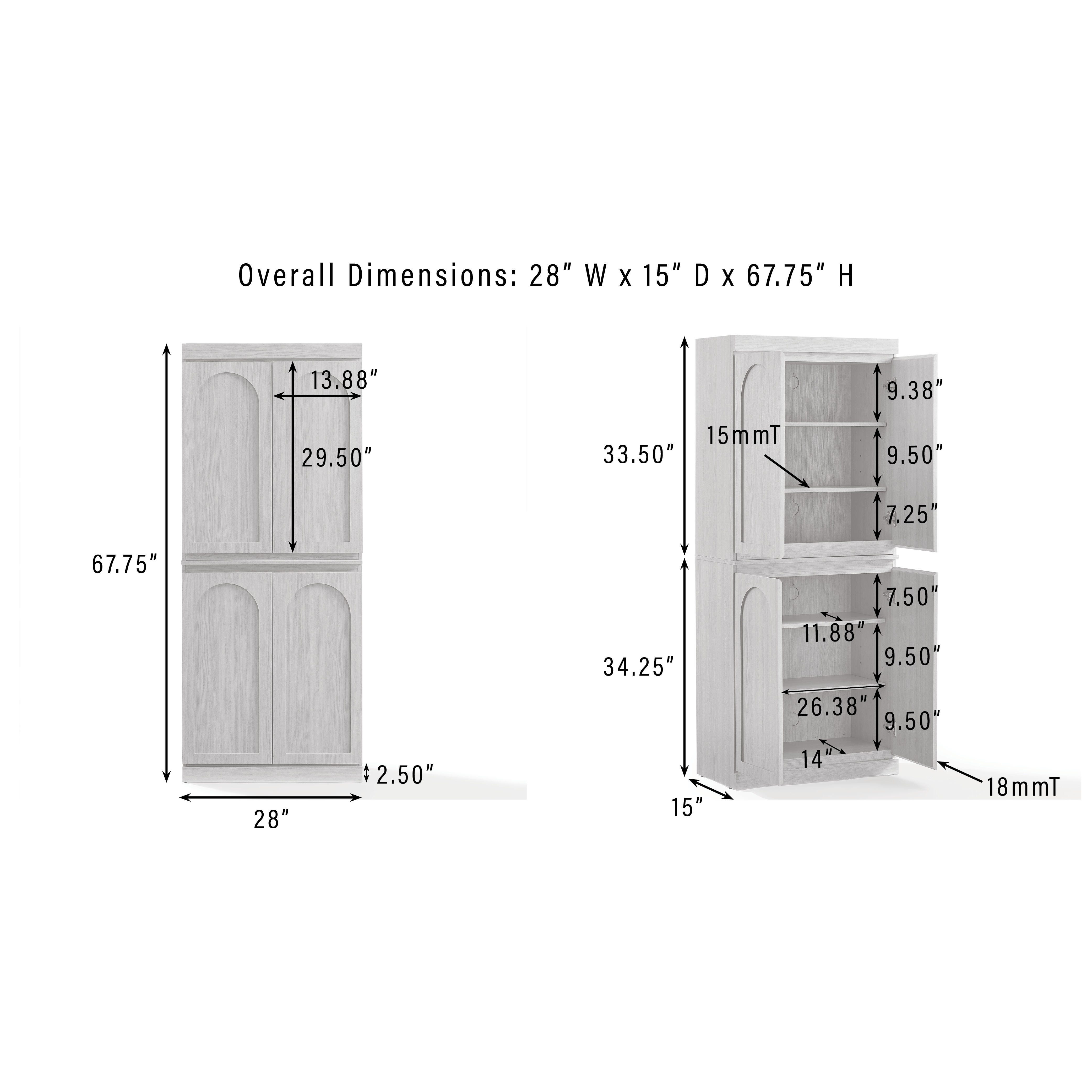 Crosley Furniture Kitchen Pantry Storage Cabinet, , large
