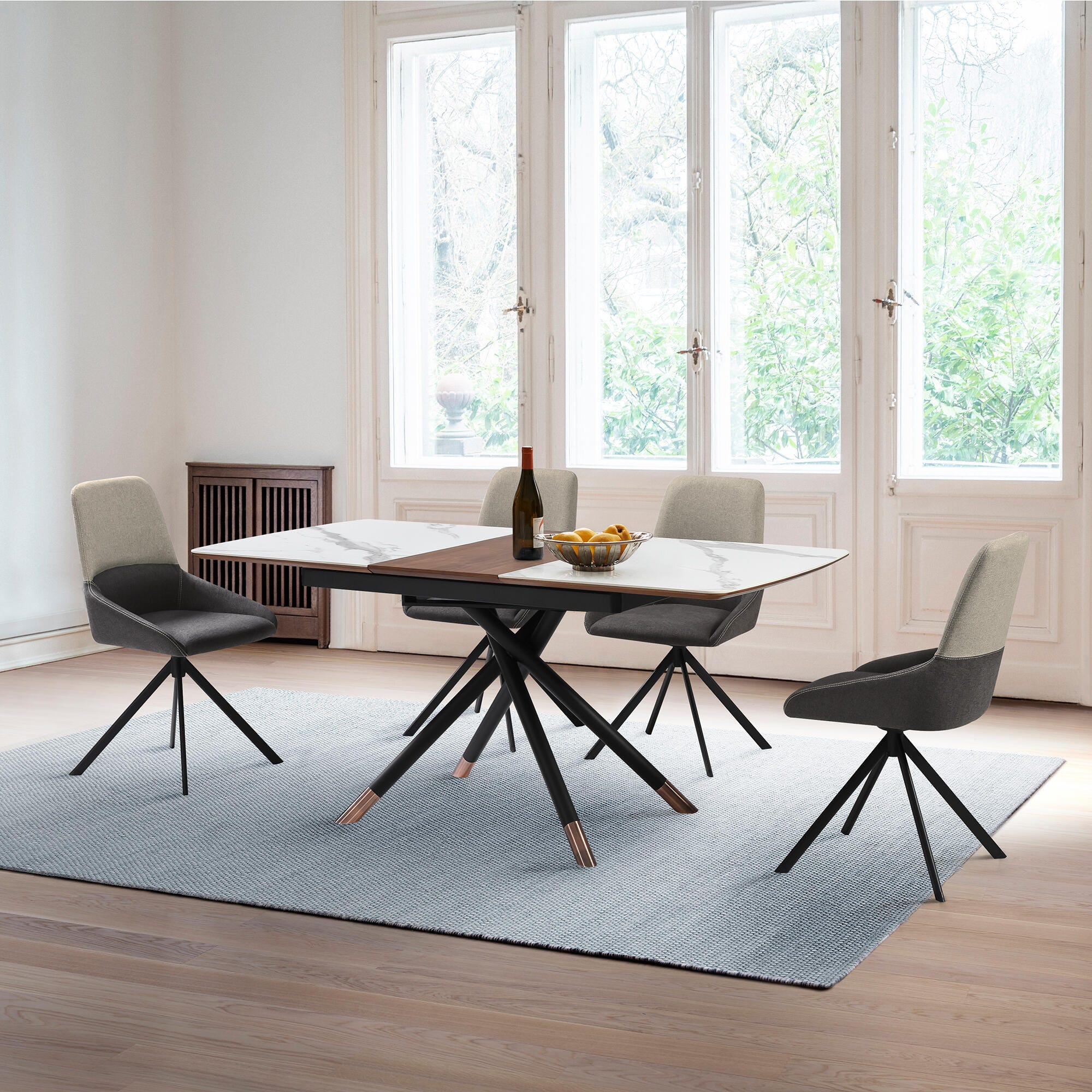 Armen Living Alora Extendable Dining Table, , large