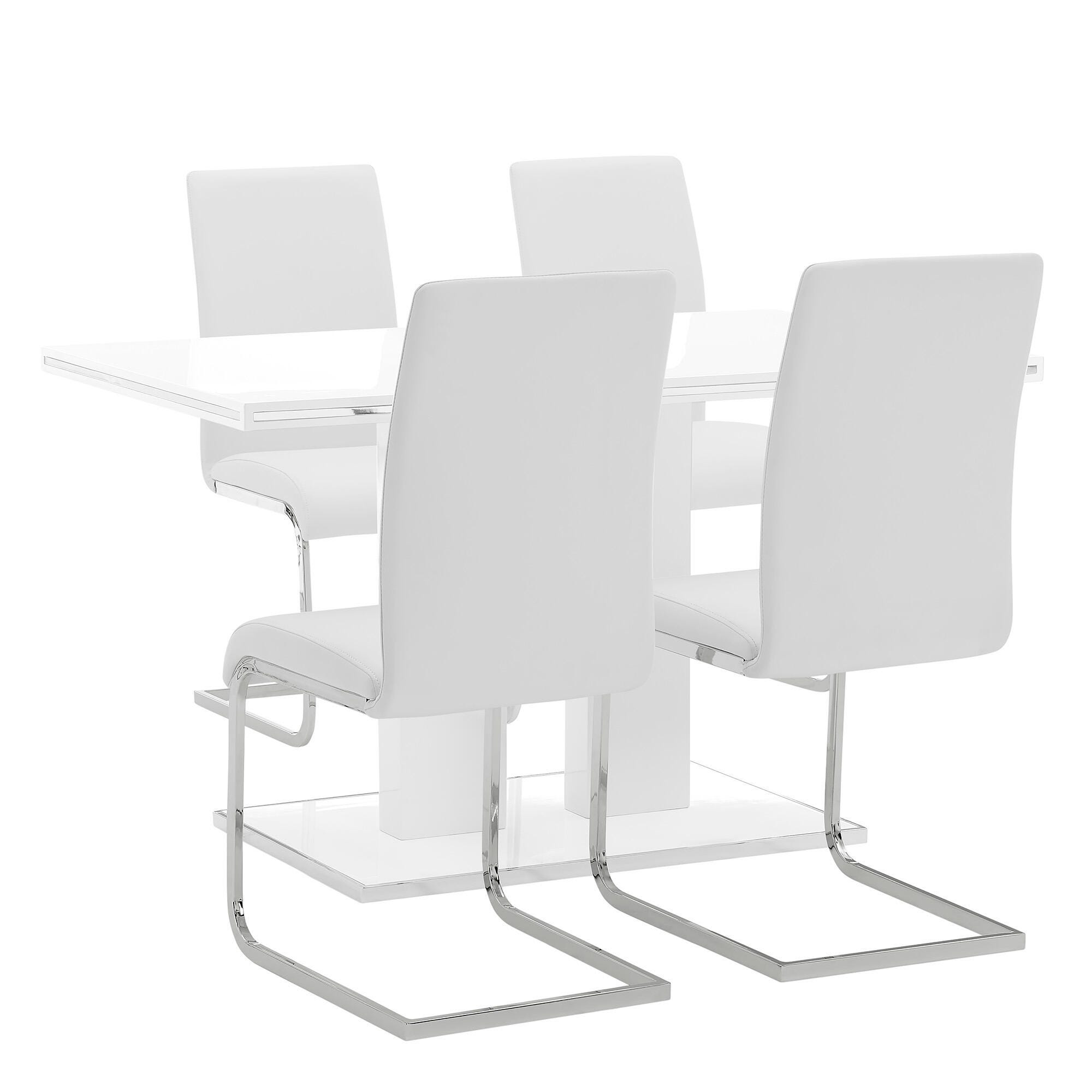 Armen Living Amanda Dining and 4 Chairs, , large