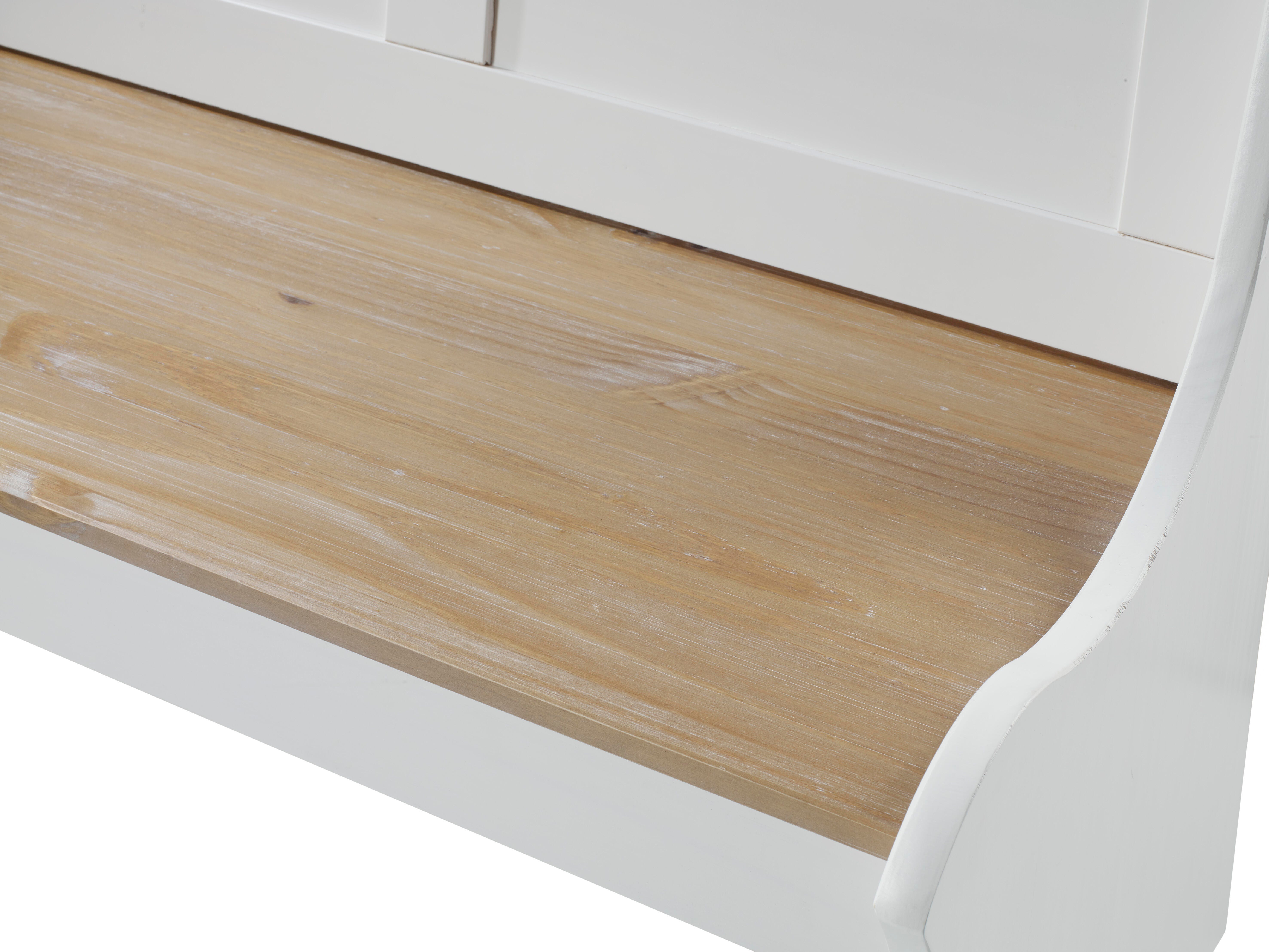 Linon Celina Antique White Nook, White, large