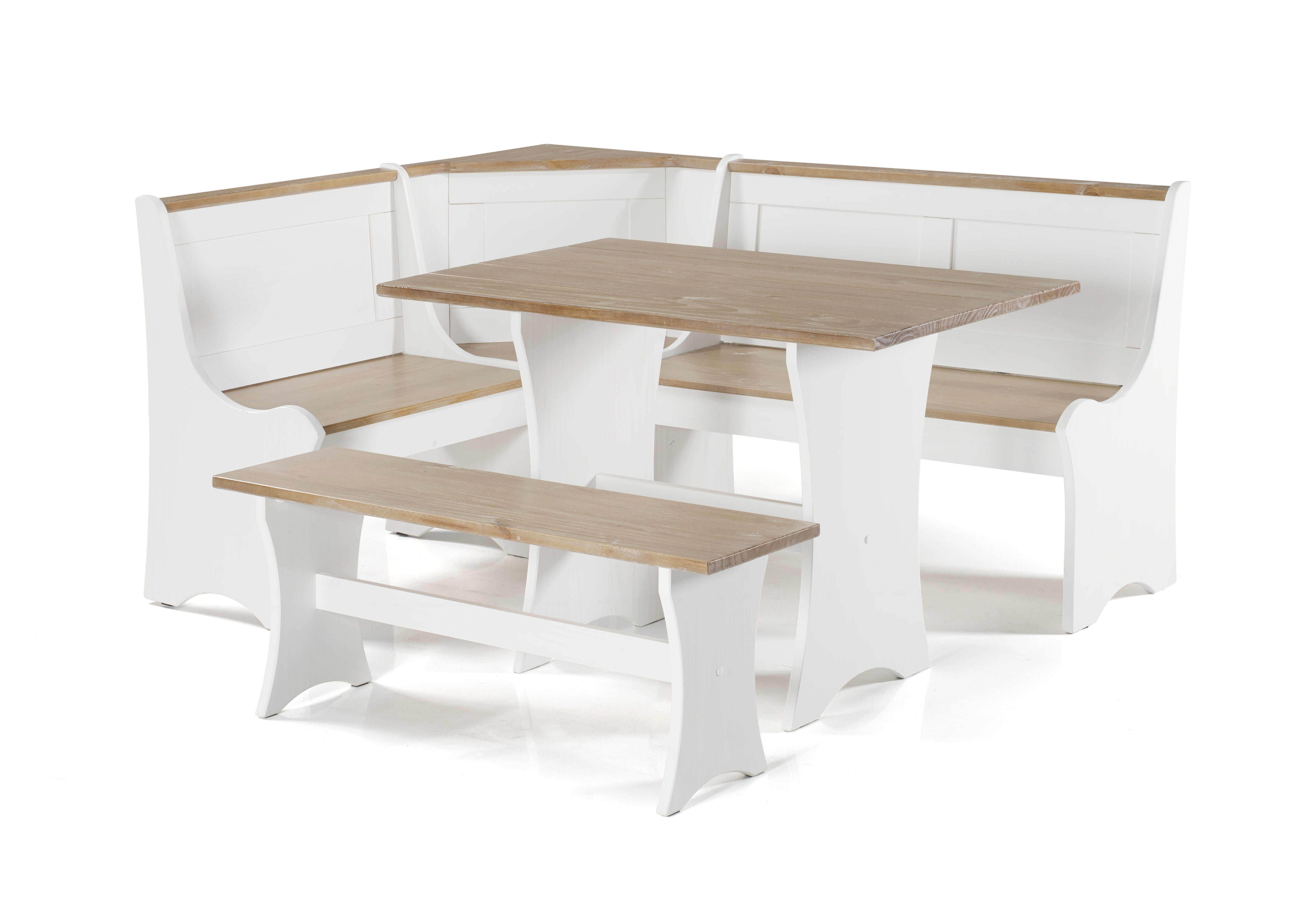 Linon Celina Antique White Nook, White, large